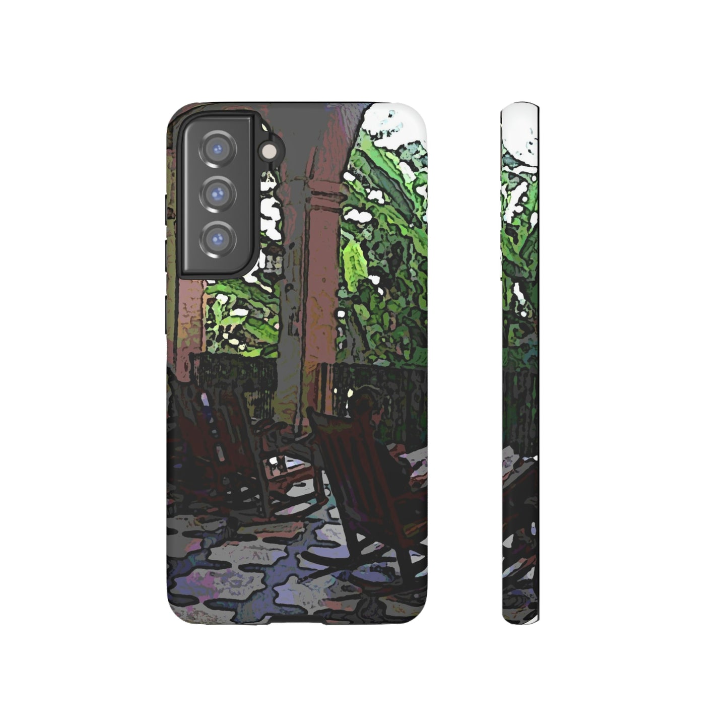 Tough Cases ... Lanai & Rocking Chairs At: 'The Pink Palace' ... The Royal Hawai'ian ... Honolulu, HI ... '27Oct2014' ... Original Works ...