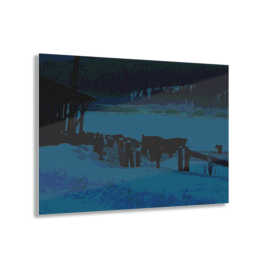 Acrylic Prints ... A Quiet Morning ... "Along The Red River & Nature Preserve Plateau" ... Jan23 ... Original Works ...