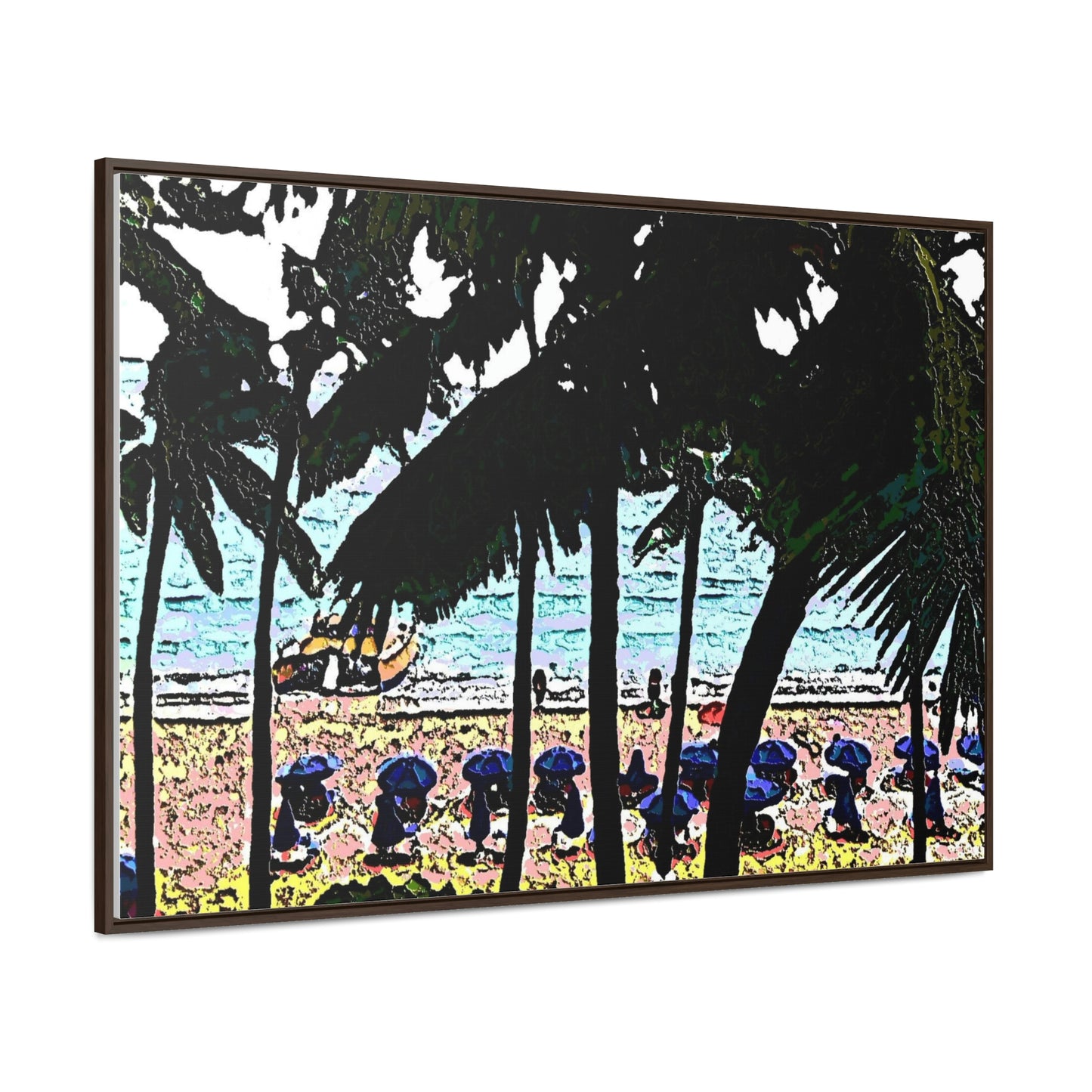 Gallery Canvas Wraps, Horizontal Frame ... "A Beautiful Beach Amongst The Palms" ... The Outrigger Waikiki, Honolulu, Oahu ... Original Works ...