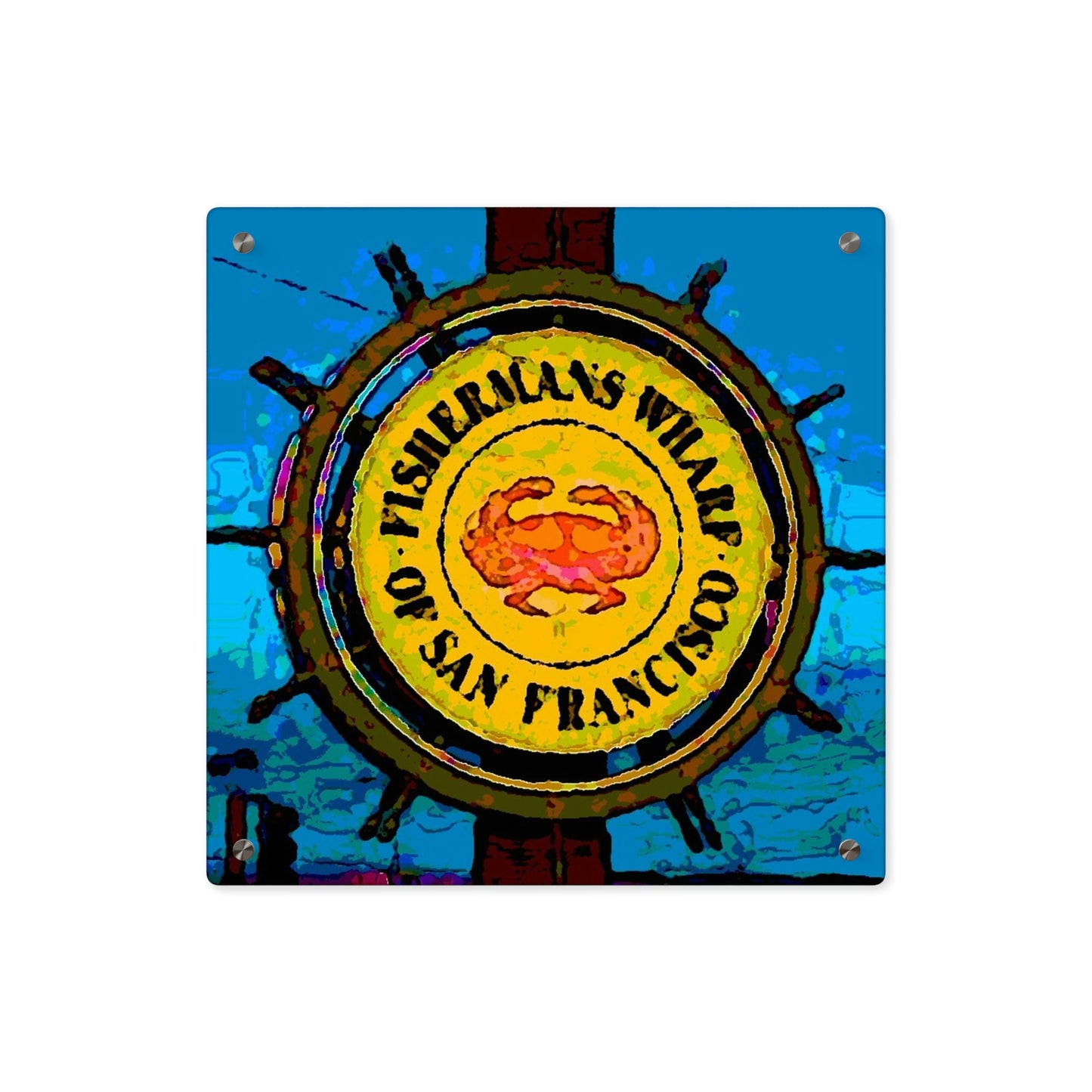 Acrylic Wall Art Panels ...  "No.9 Fishermen's Grotto - Fishermen's Wharf, SF, California" ... Family Archives: 1970's ... Original Works ...