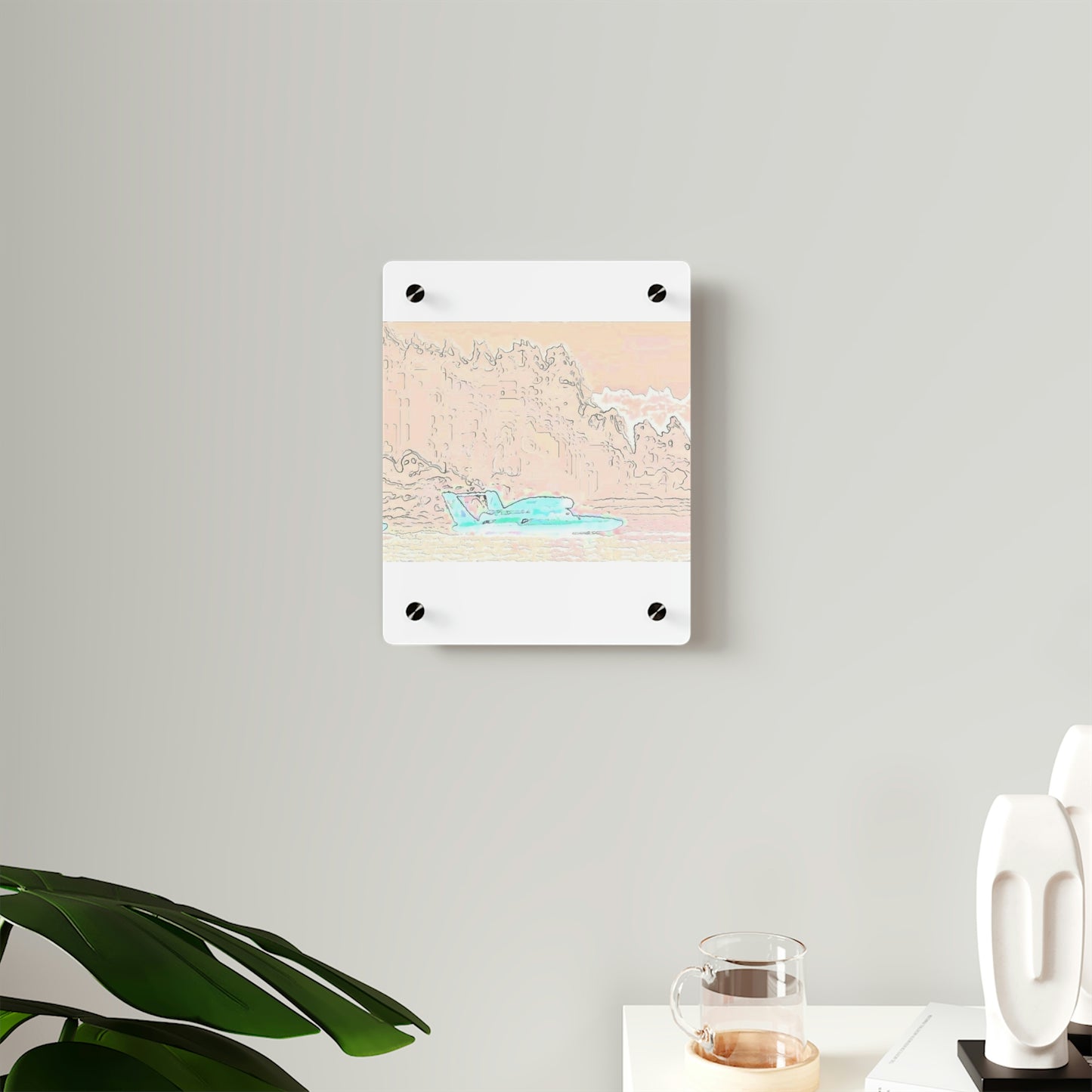 Acrylic Wall Art Panels ... Seattle Columbia Cup On Lake Washington ... "Dave Wilcox Heads For The Win" ... Associate Gift-Photo ... Original Works ...