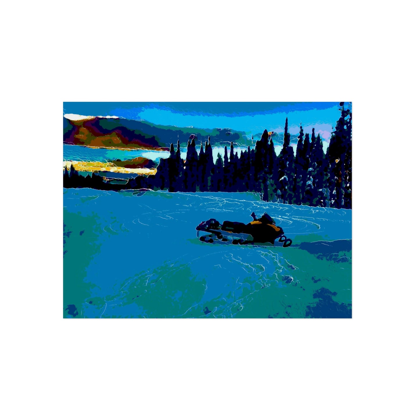 Aluminum Composite Panels ... "Summit Snowmobile Journey" ... Mt. Dixie - Dixie Summit ... 'Jack Mountain Road' ... February 2023 ... Original Works ...