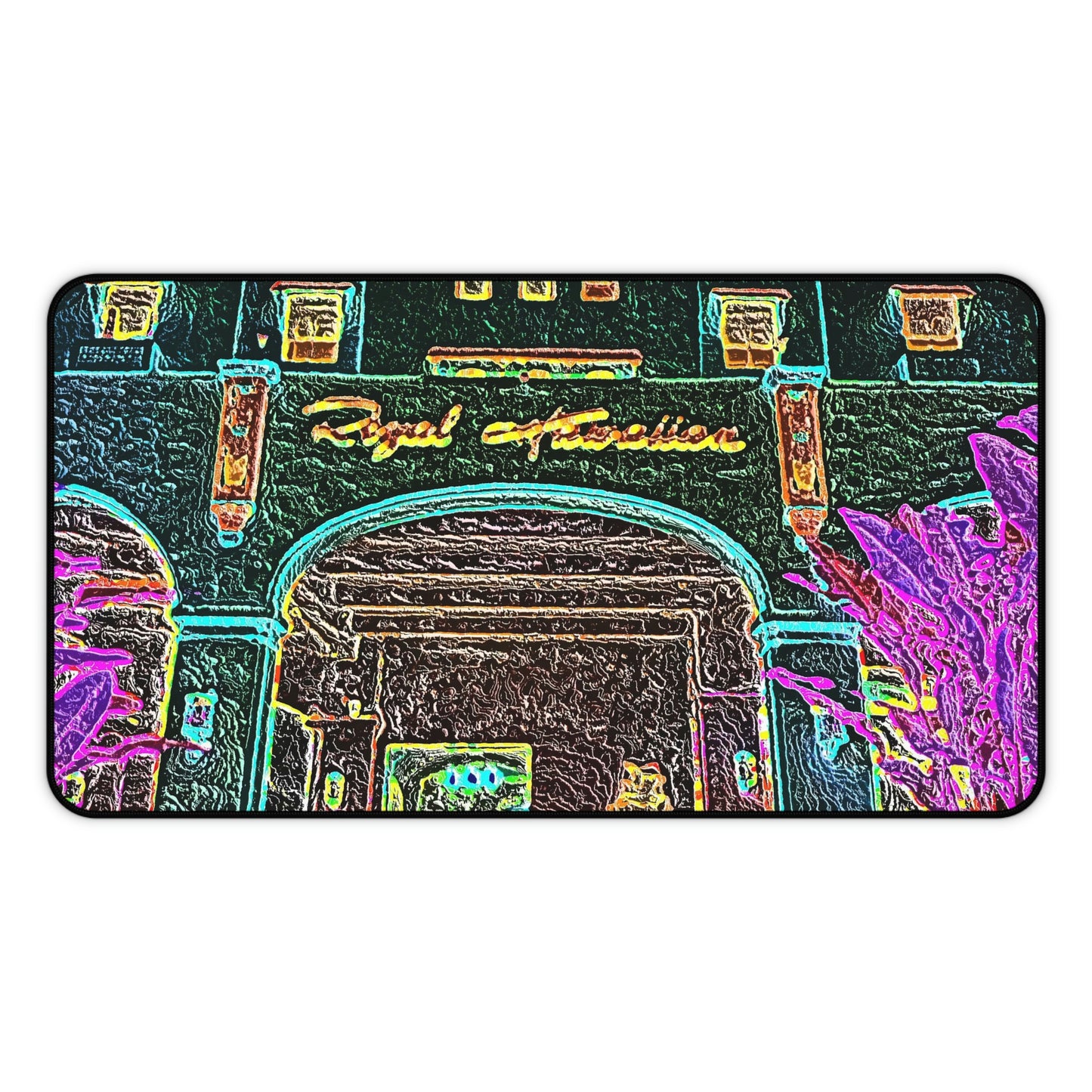 Desk Mat ... "La Grande Entree" At: 'The Pink Palace' ... The Royal Hawai'ian ... Honolulu, HI ... '27Oct2014' ... Original Works ...