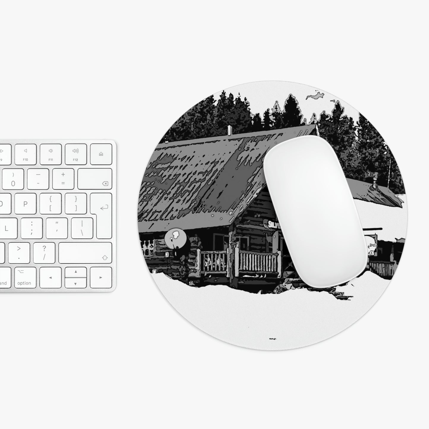 Mouse Pad ... A Beautiful Lodge & Back-Country Outfitter In A Mountain Town ... 'Dixie, Idaho, November 2022' ... Original Works ...