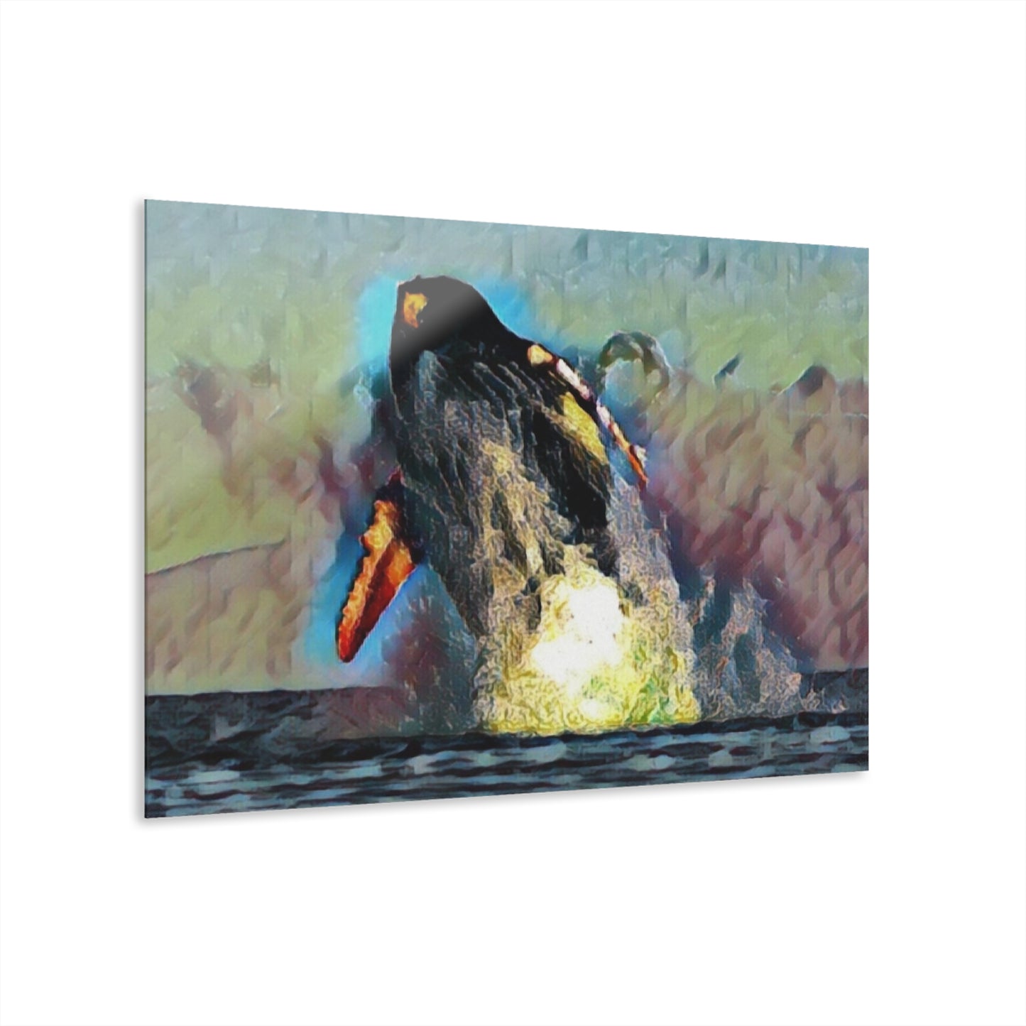 Acrylic Prints (French Cleat Hanging) ... An Extraordinary Humpback Breach ... 'With Explosive Energy' ... Family Archives (KPH) ... Circa: 21st Century. Maui, HI ... Original Works ...