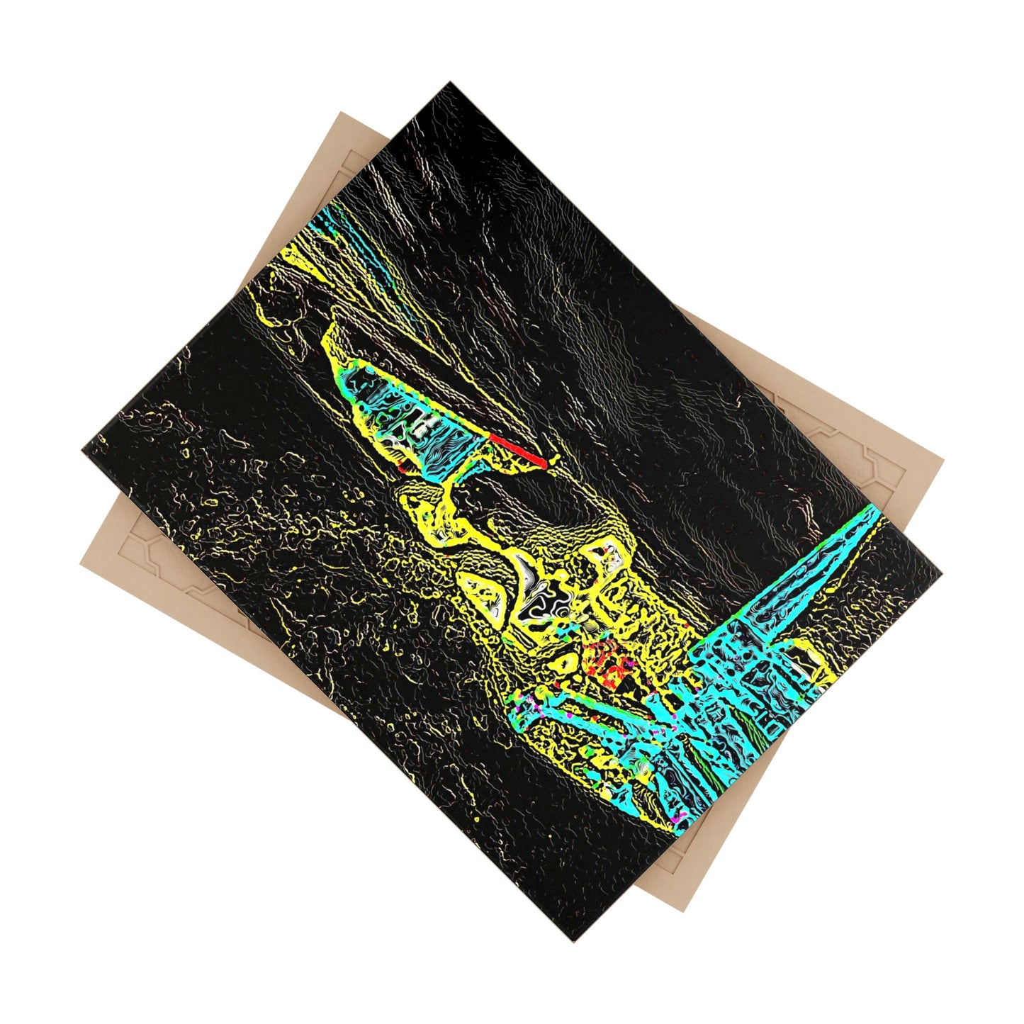 Ceramic Photo Tile ... "Snow Vehicle In Snow Storm At-Rest" ... Circa 12Mar23 ... Central Idaho ... 18-Hours Rendering Time: Original Works ...