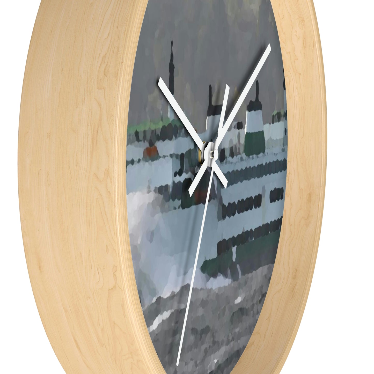 Wall clock ... WADOT Ferry Crossing ... "A Very Rough Day" ... Mulkiteo Route ... Family Archives ... Early 1990's' ... Original Works ...