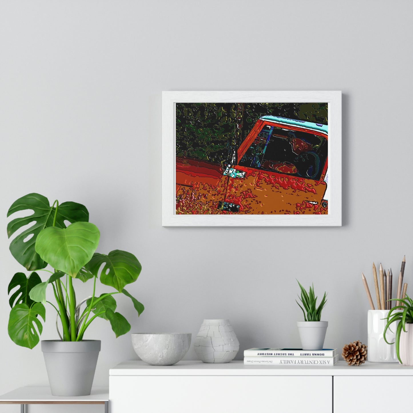 Premium Framed Horizontal Poster ... How-To-Drive-Idaho's-Mountain_Roads ... "Like A Professional" ... "Truckin' Like The Doo-Dah-Man" ...