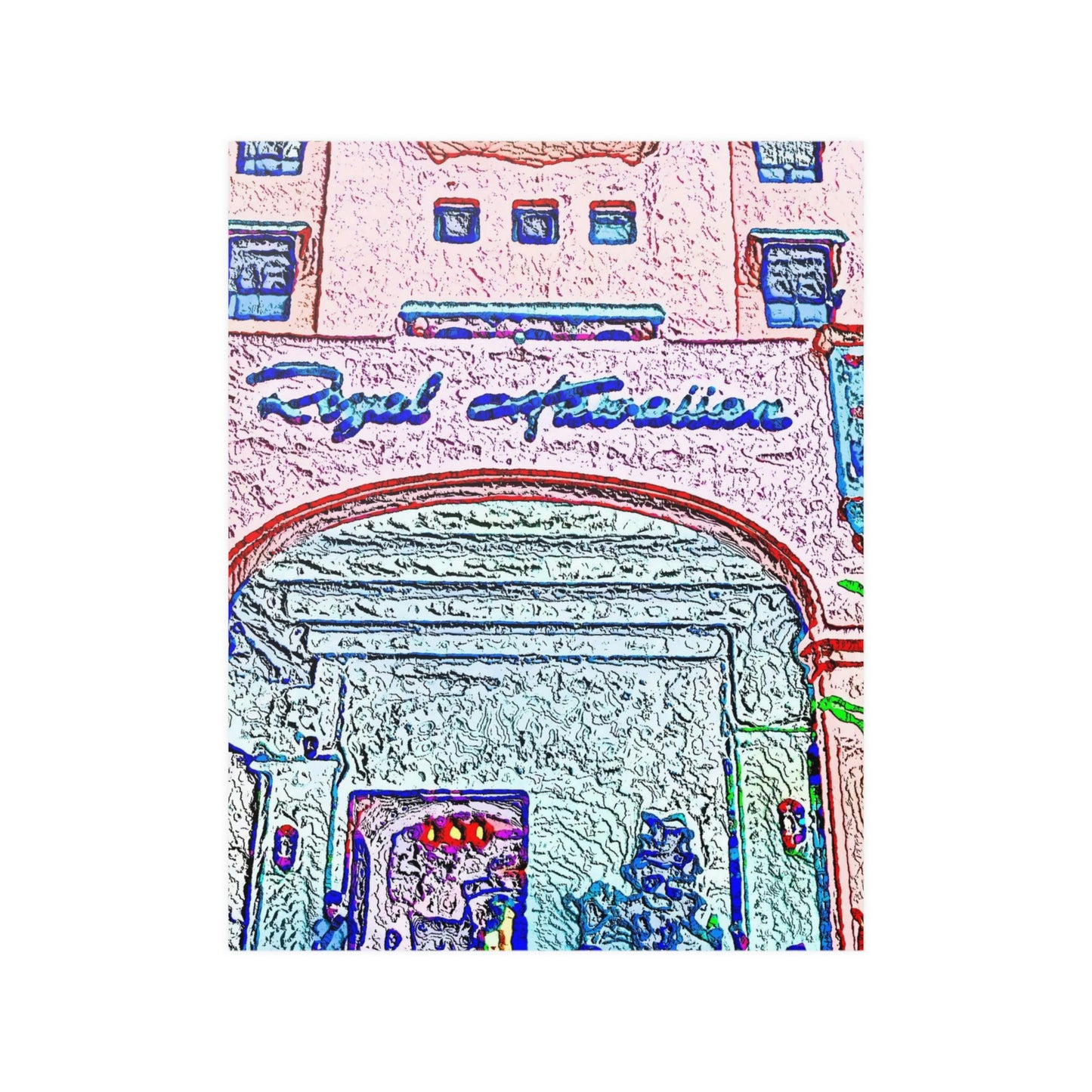 Satin Posters (210gsm) ... "La Grande Entree" At: 'The Pink Palace' ... The Royal Hawai'ian ... Honolulu, HI ... '27Oct2014' ... Original Works ...