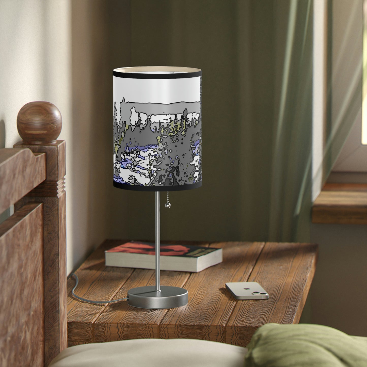 Lamp on a Stand, US|CA plug "A Very Remote Mountain Neighborhood" ... Only Cabins In This Environment ... Cenrtal Idaho ...