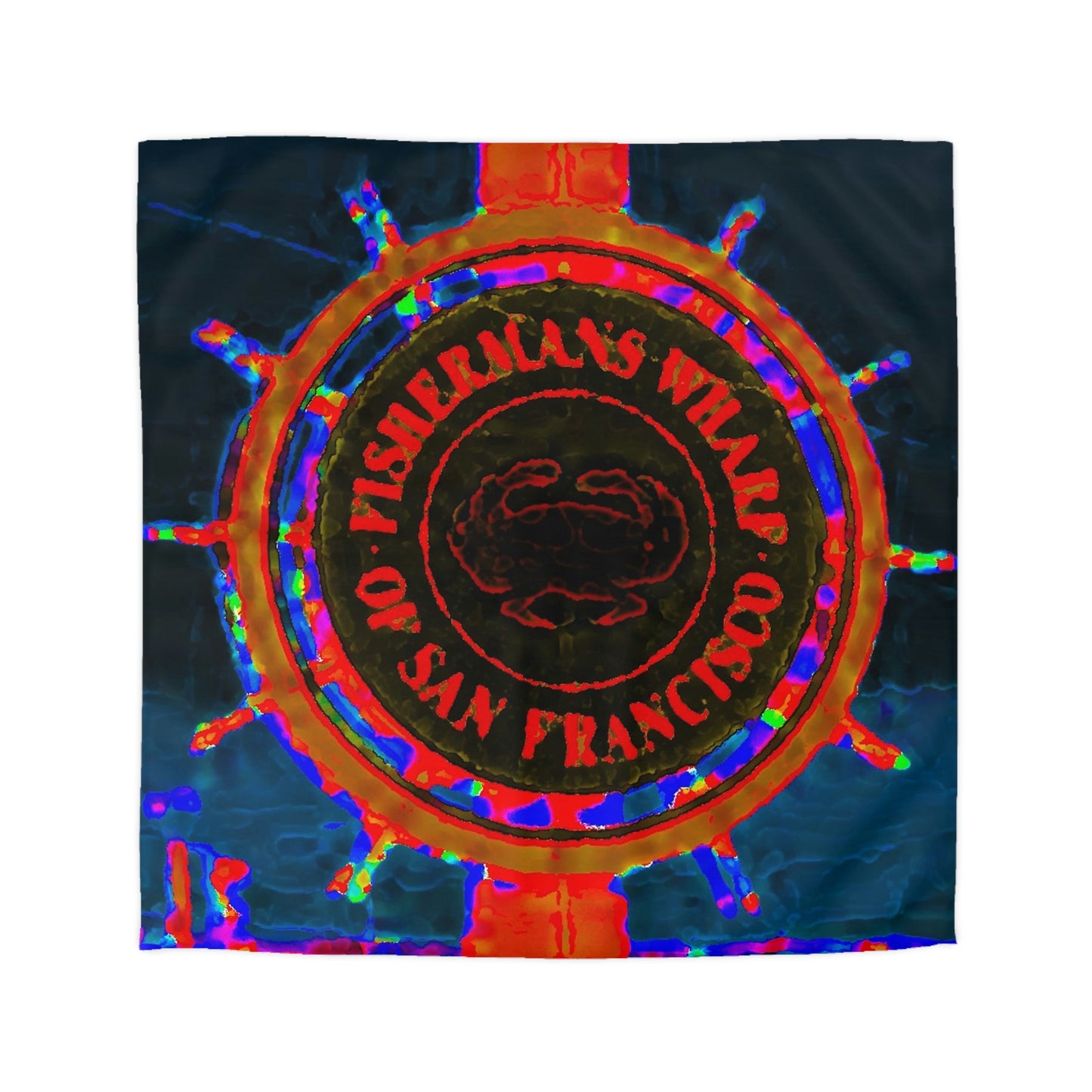 Microfiber Duvet Cover... "No.9 Fishermen's Grotto - Fishermen's Wharf, SF, California" ... Family Archives: 1970's ... Original Works ...