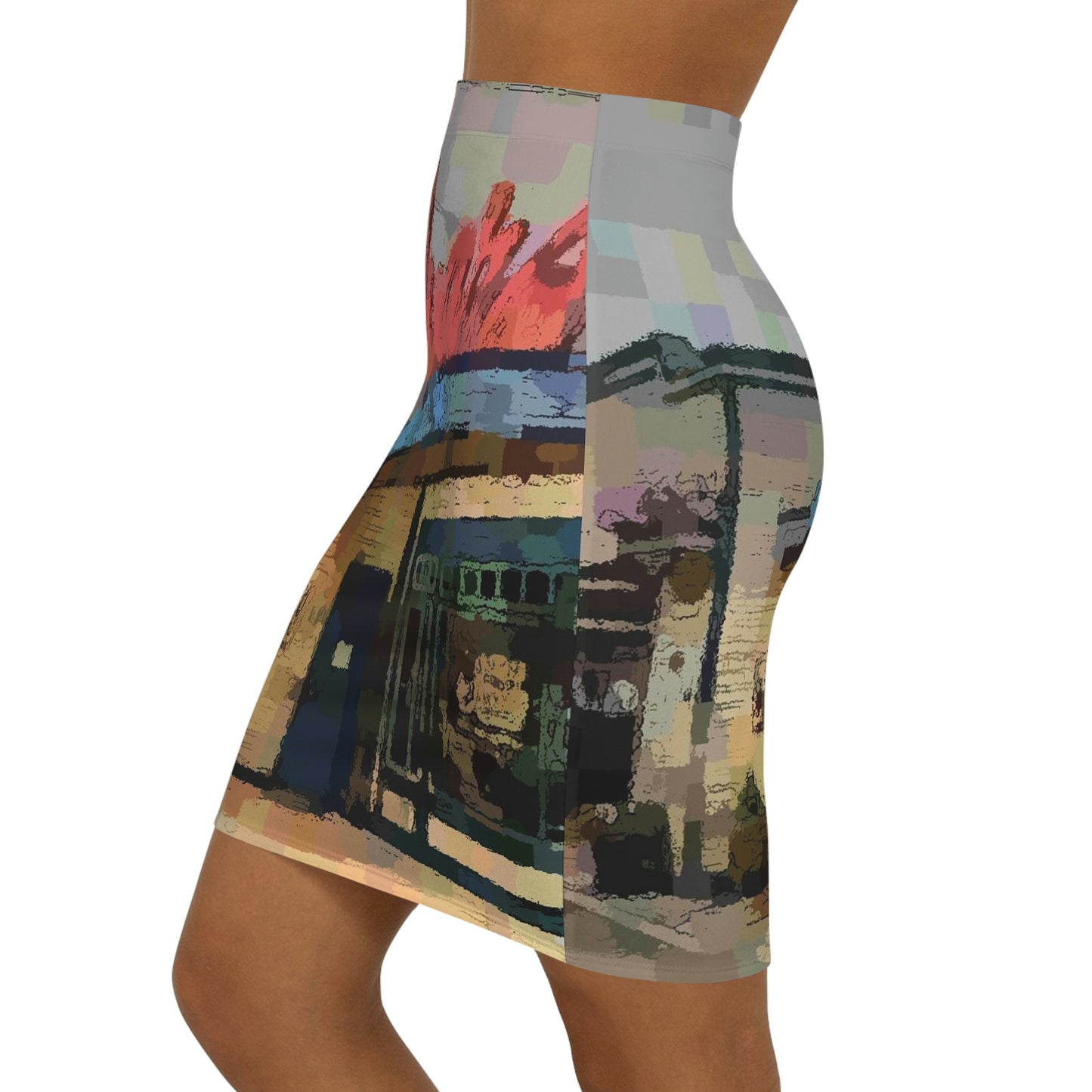 Women's Mini Skirt ...  In-A-Hurry & Stressed? ... Remember: Keep "Clam" ... Clam_Happy ...  'Ivars: Seattle Waterfront' ... Personal Archives ... Original Works ...