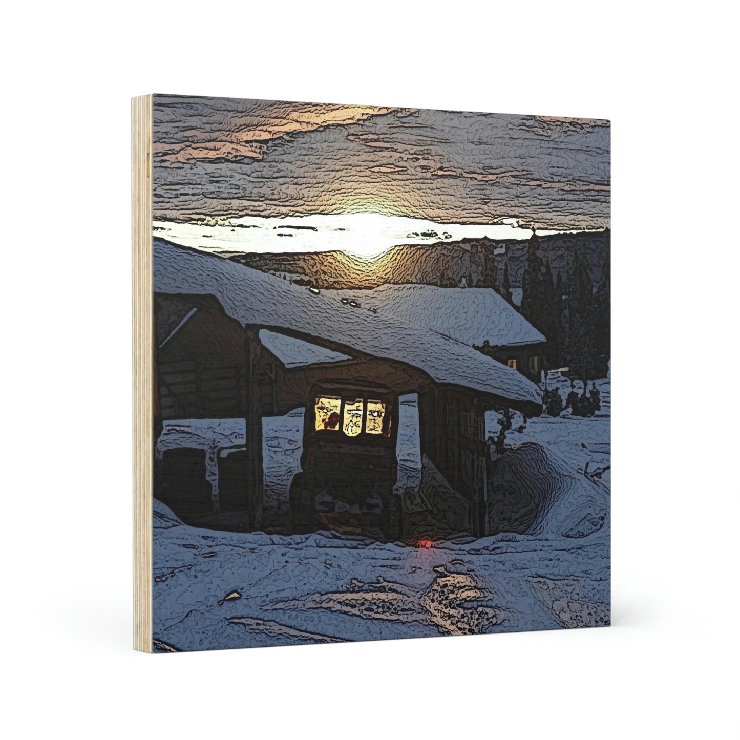 Wood Canvas ... A Beautiful Sunrise On A Very Cold Morning ... "Boxing Day, 26Dec22, Rhett Creek, Idaho."