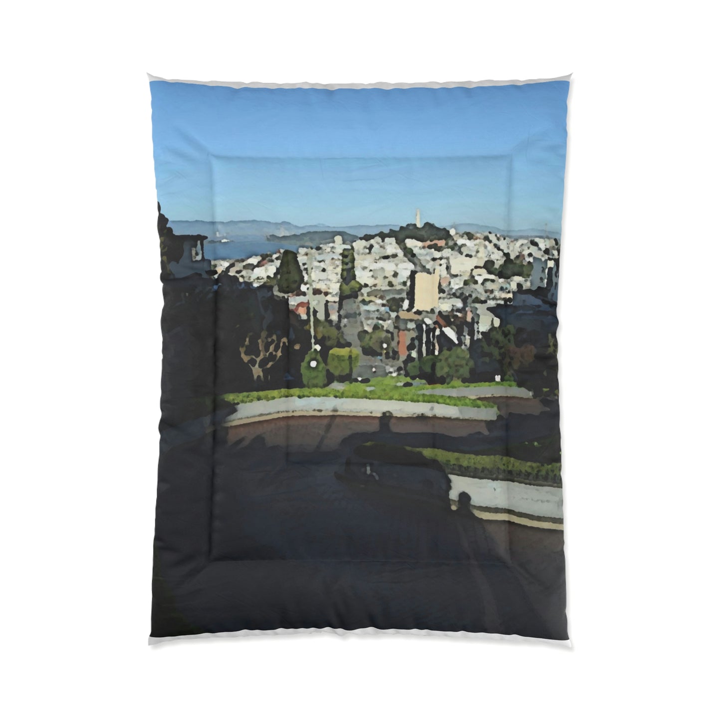 Comforter ... "Lombard Street San Francisco, CA, USA" ... Family Archives 1970's ... Original Works ...