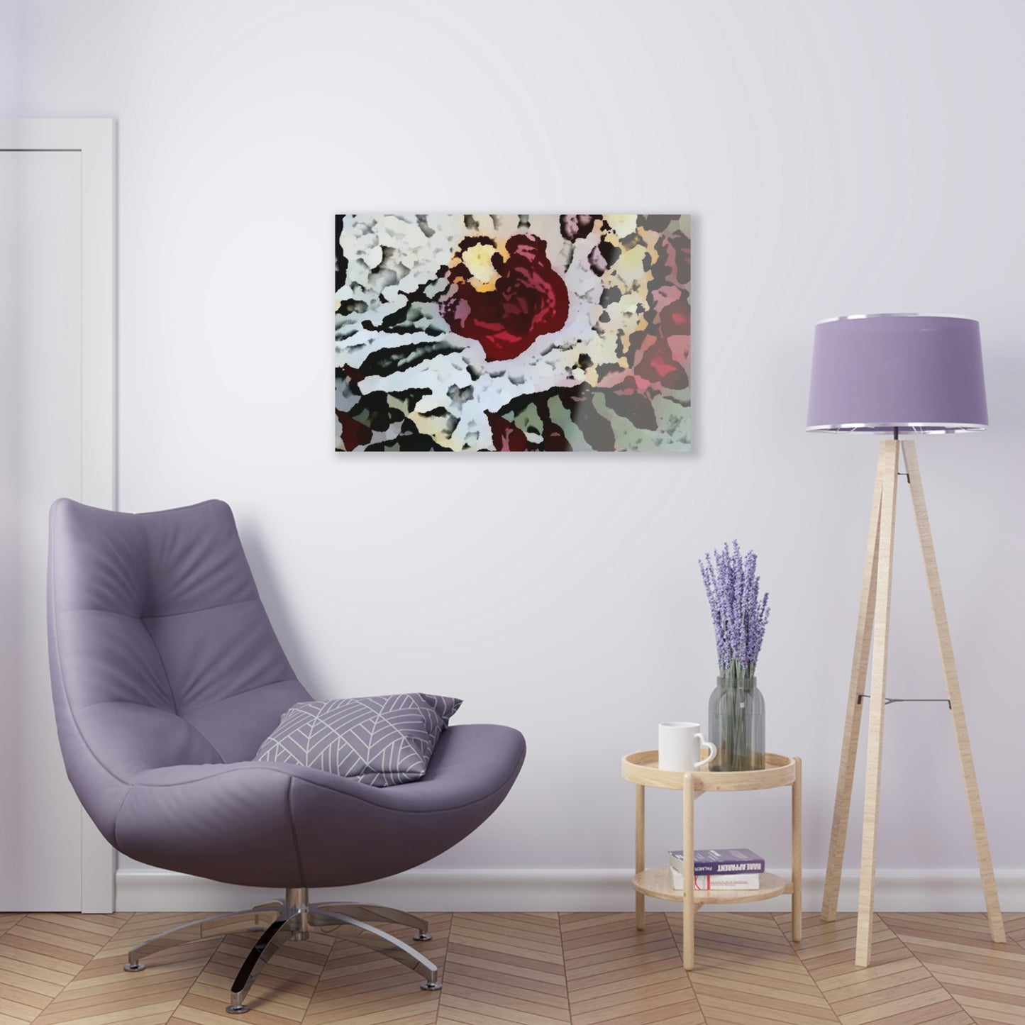 Acrylic Prints ... "A Friendly Flower" ... Pointsettia 'Pointing' ... Original Works ... (Supplied Photograph) ...