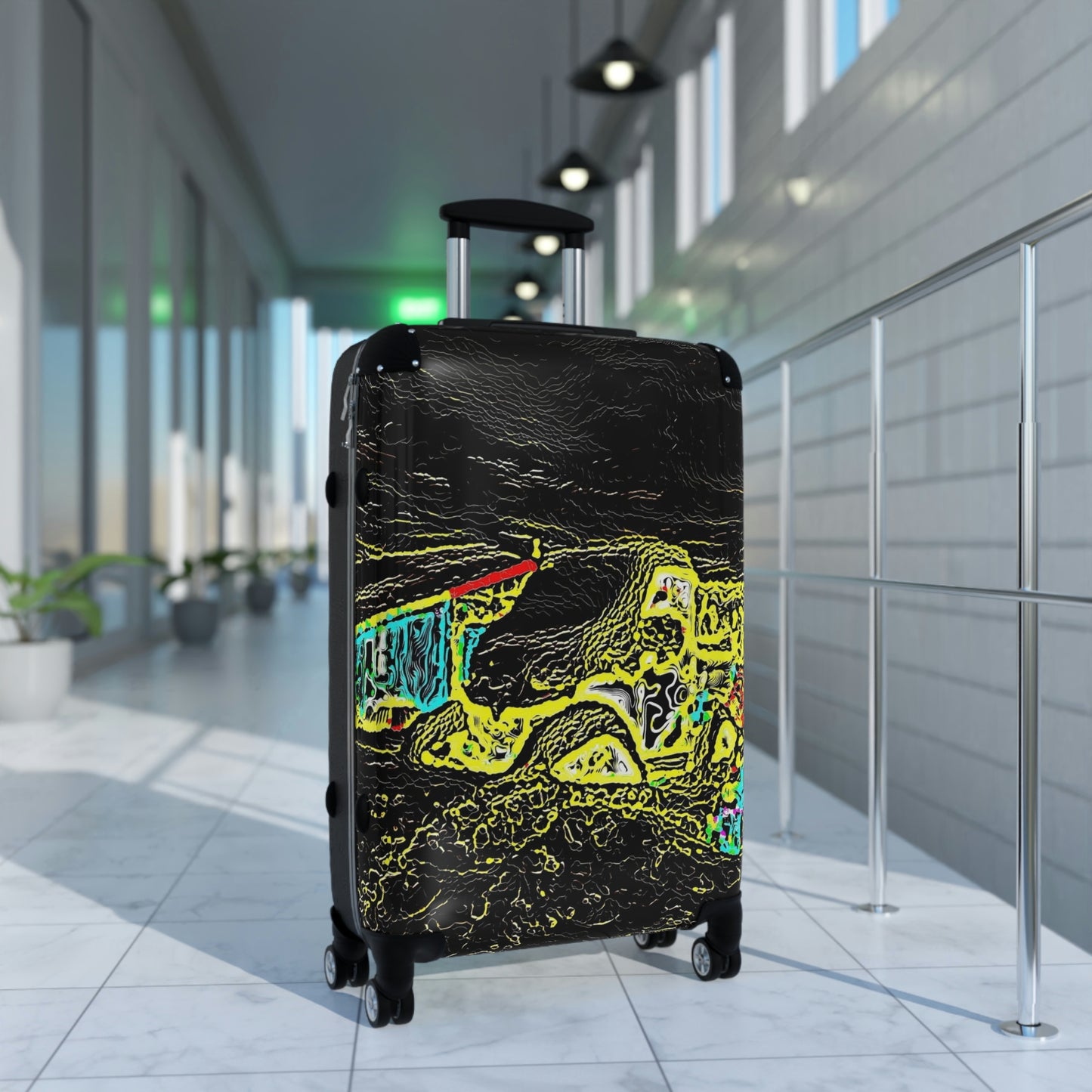 Suitcases ...  "Snow Vehicle In Snow Storm At-Rest" ... Circa 12Mar23 ... Central Idaho ... 18-Hours Rendering Time: Original Works ...