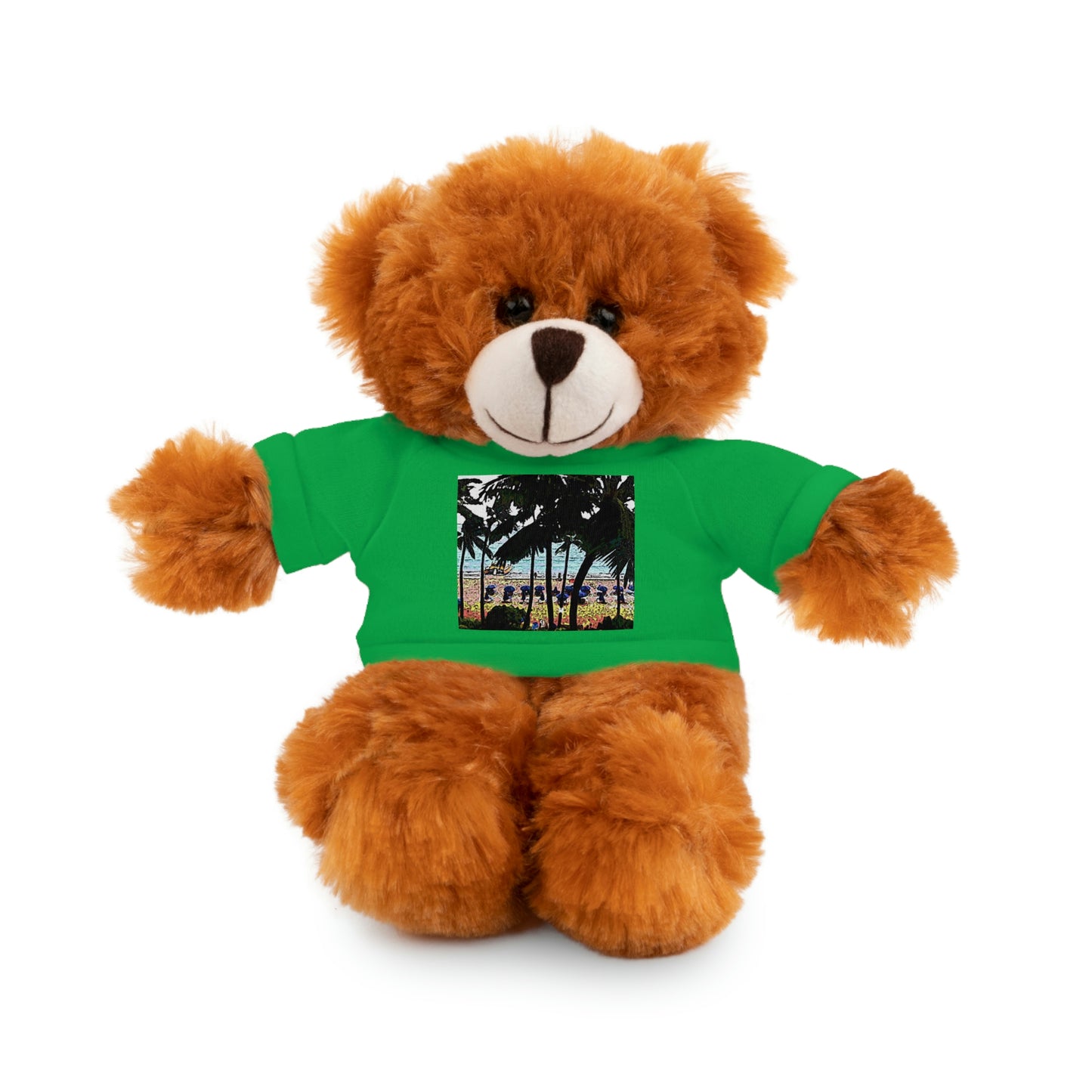 Stuffed Animals with Tee ... "A Beautiful Beach Amongst The Palms" ... The Outrigger Waikiki, Honolulu, Oahu ... Original Works ...