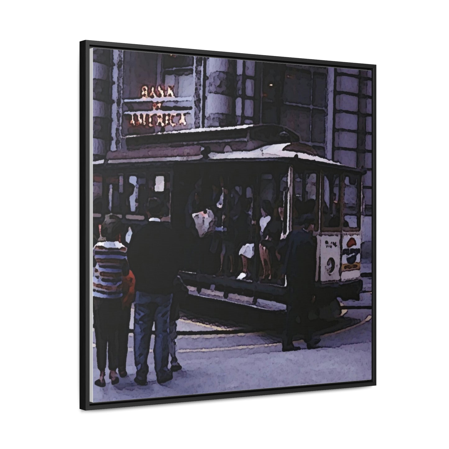 Gallery Canvas Wraps, Square Frame ... San Francisco ... 'Rice-A-Roni-A-San Francisco Treat' ... "A Cable Car Classic" ... Family Archives: 1973 ... Original Works ...