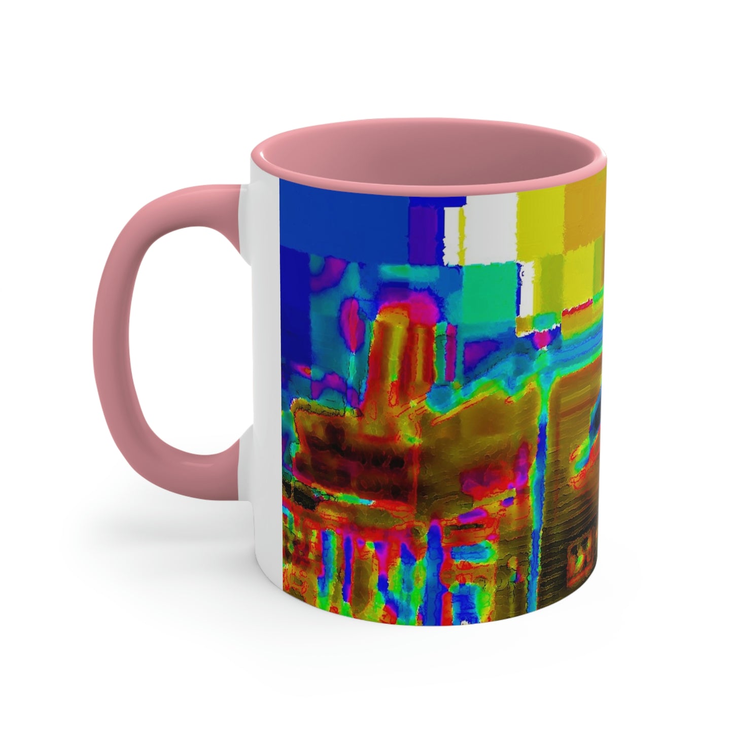 Accent Coffee Mug, 11oz ...  In-A-Hurry & Stressed? ... Remember: Keep "Clam" ... Clam_Happy ...  'Ivars: Seattle Waterfront' ... Personal Archives ... Original Works ...