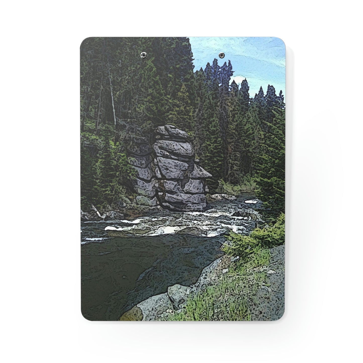 Clipboard ..."I Am Innocent" ... Tricky-Dick Immortalized ... Nixon Rock: Along The River ... Central Idaho, Summer 2020 ... Original Works ...