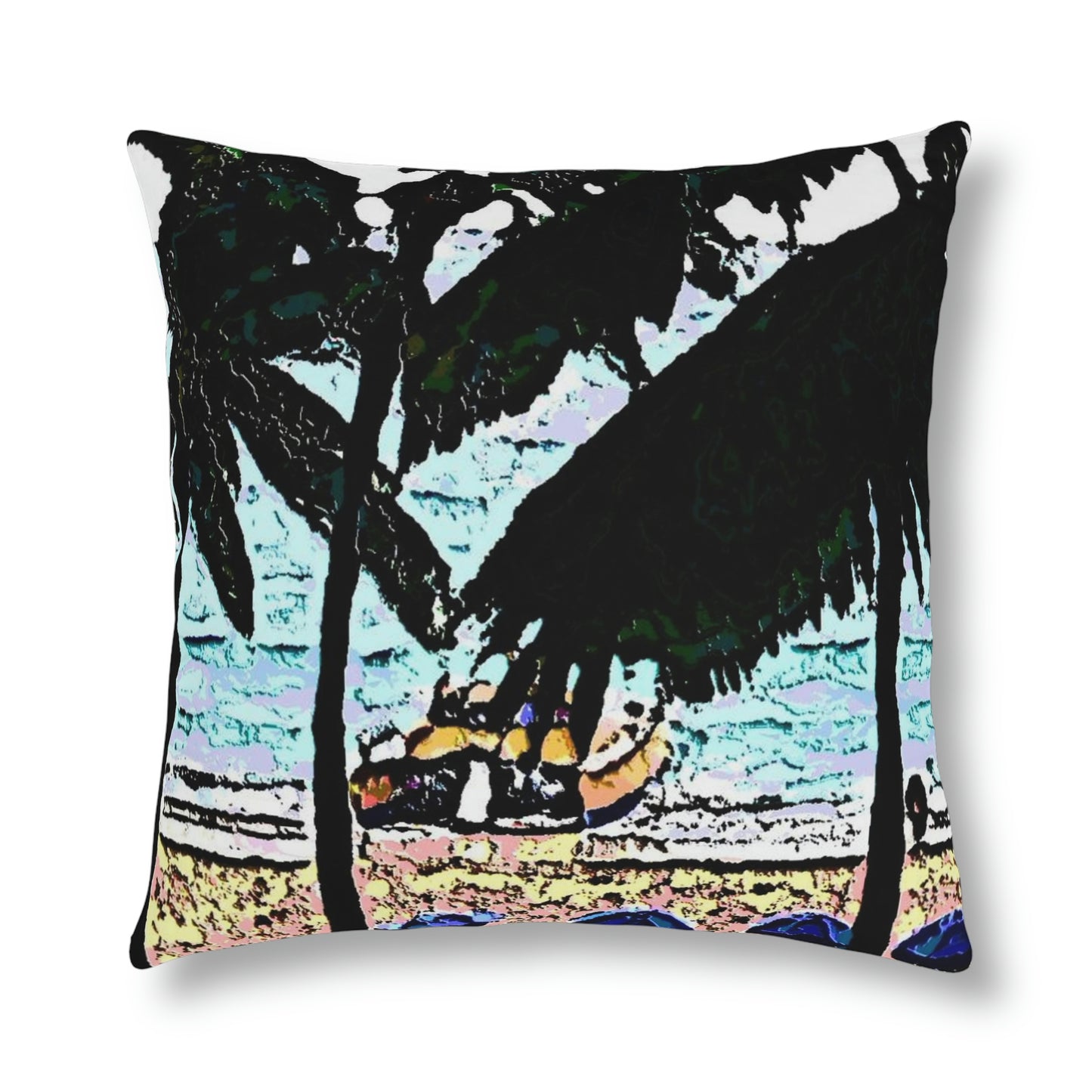 Waterproof Pillows ... "A Beautiful Beach Amongst The Palms" ... The Outrigger Waikiki, Honolulu, Oahu ... Original Works ...