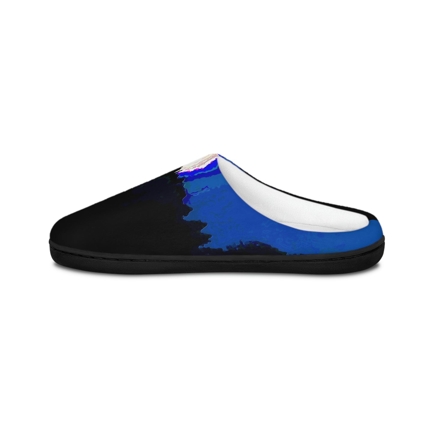Men's Indoor Slippers ... "The Road Home" ...' Over The River & Through The Woods To? ...' ... Moonscape Near Elk City, Idaho ... Original Works ... 5Jan23 ...