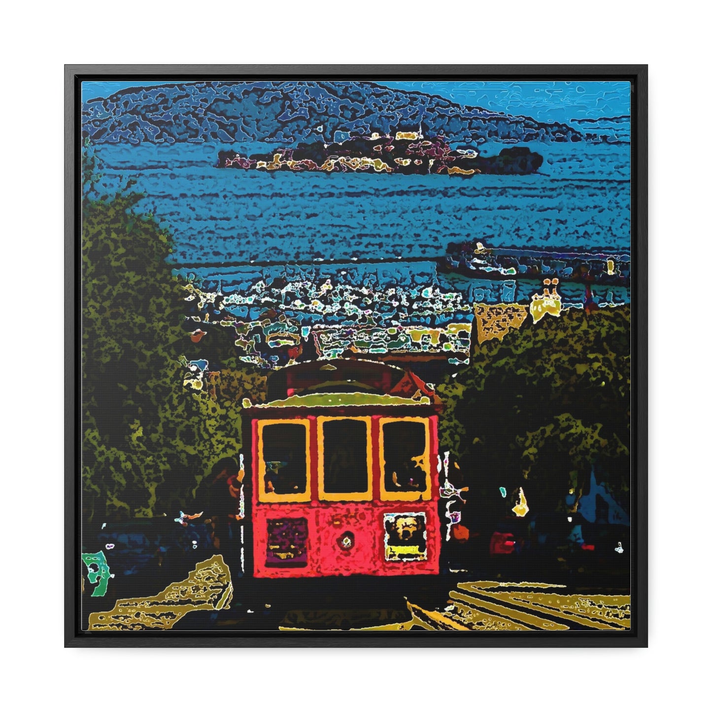 Gallery Canvas Wraps, Square Frame ... San Francisco ... 'A Rice-A-Roni-A-San Francisco Treat' ... "A Cable Car Classic" ... Family Archives: 1973 ... Original Works ...