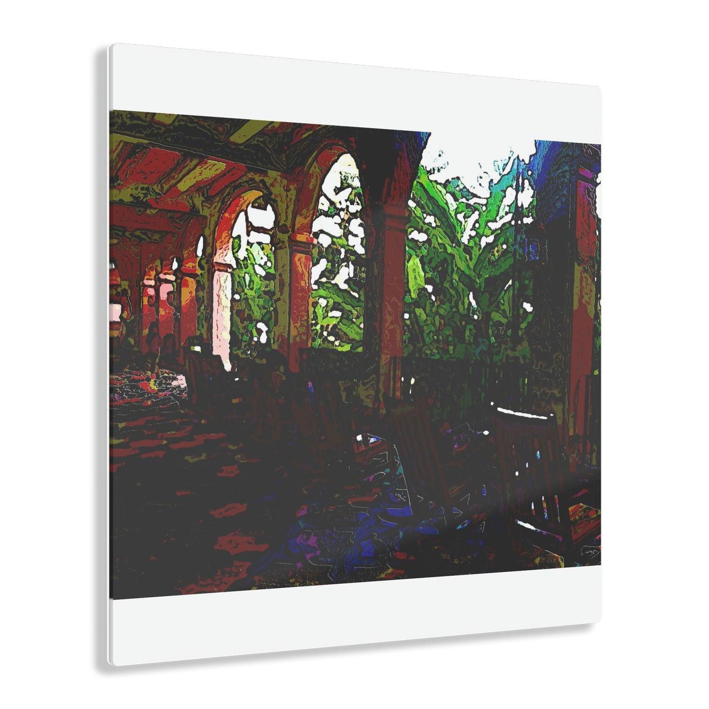 Acrylic Prints ...  Lanai & Rocking Chairs At: 'The Pink Palace' ... The Royal Hawai'ian ... Honolulu, HI ... '27Oct2014' ... Original Works ...