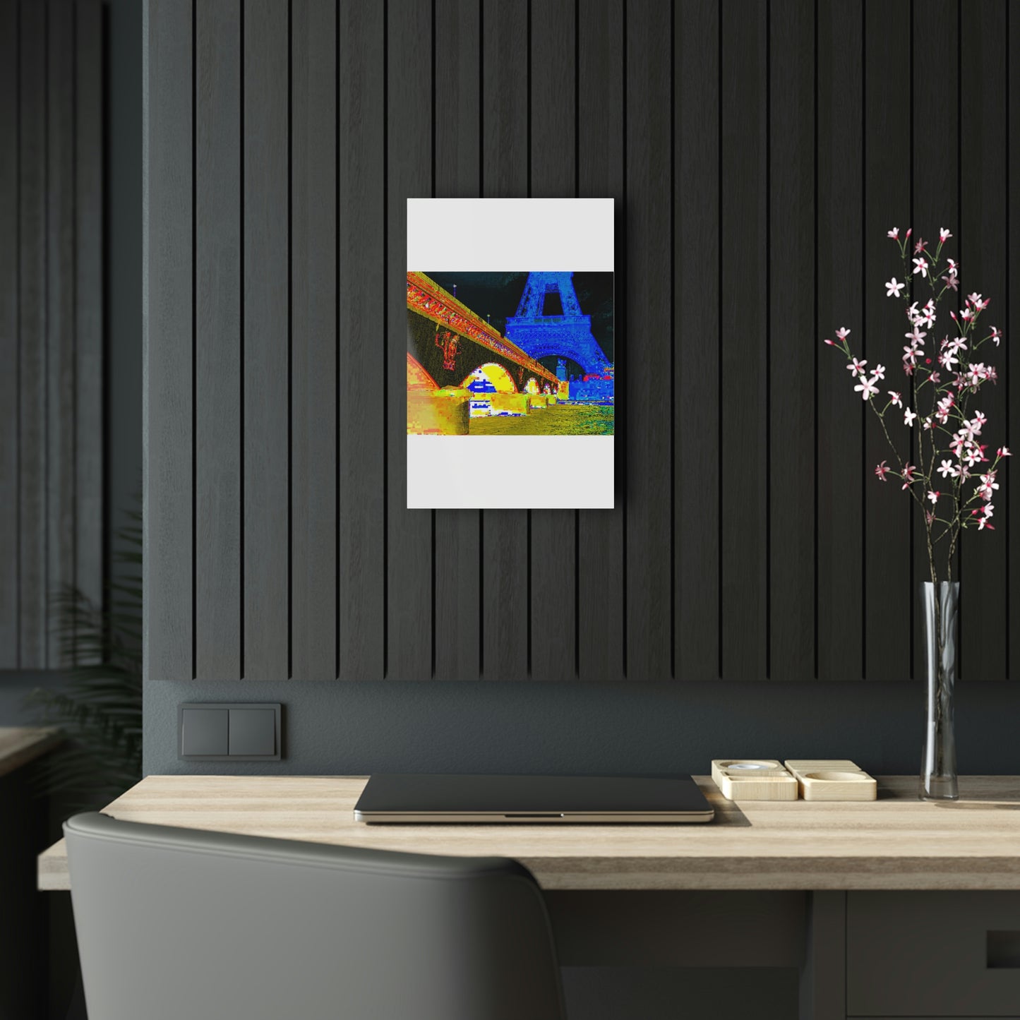 Acrylic Prints ...  Le Tour D'Eiffel ..."Along The Water" ... Barbara Joan Bonnell-Holt ... Le Voyage De Paris: 1972 ... Original Works ...