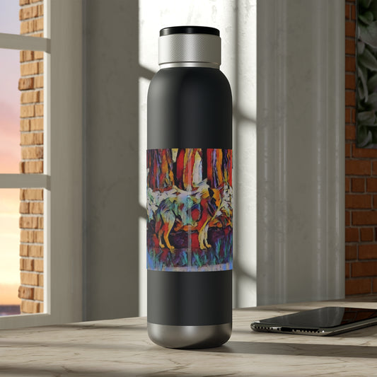 Soundwave Copper Vacuum Audio Bottle 22oz ... Coyote ... "Yosemite Valley: Circa May23 ... KPH Base Photo" ... Original Works ...
