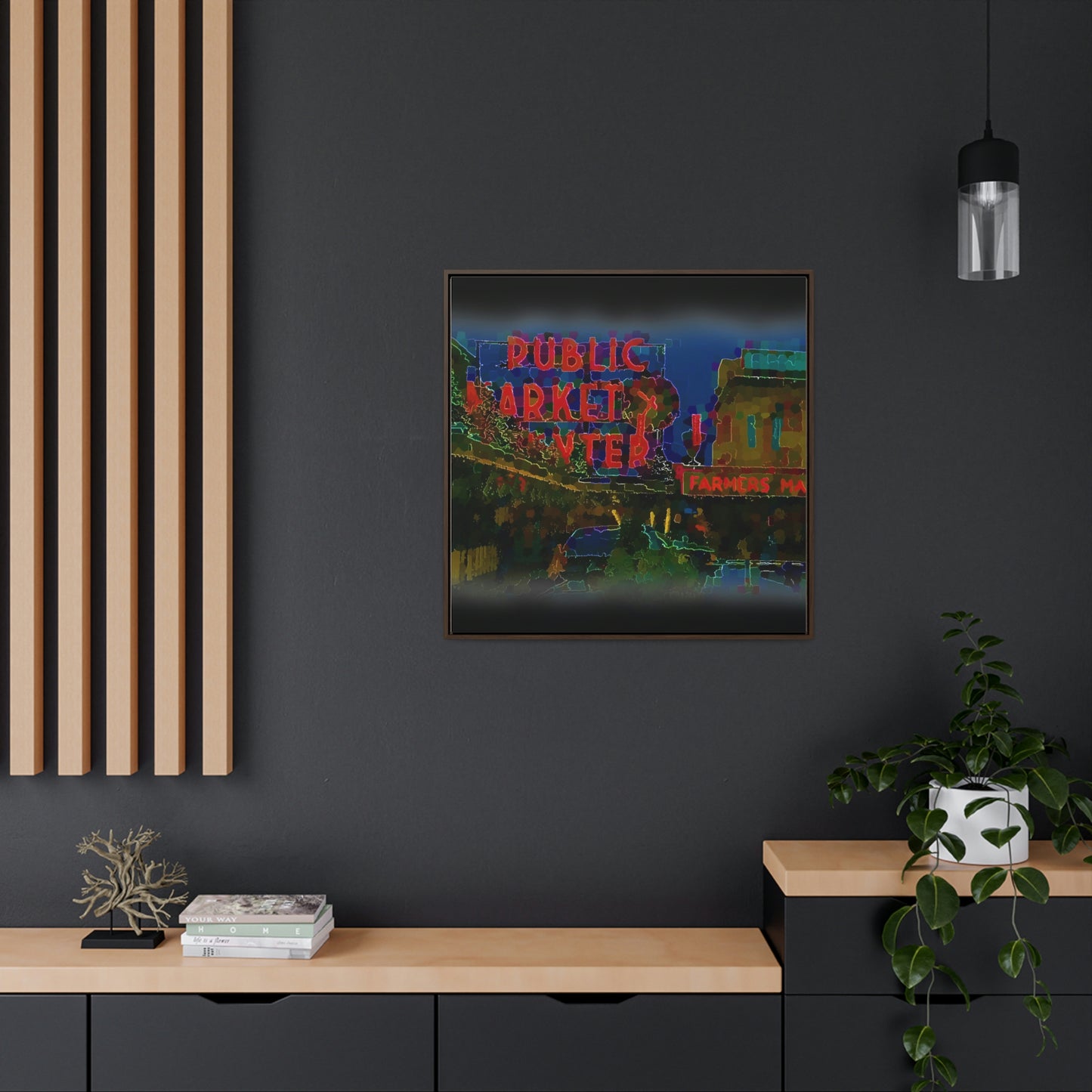 Gallery Canvas Wraps, Square Frame ... PPM: Pike Place Market ... Original Work ... Winter 2022 ...