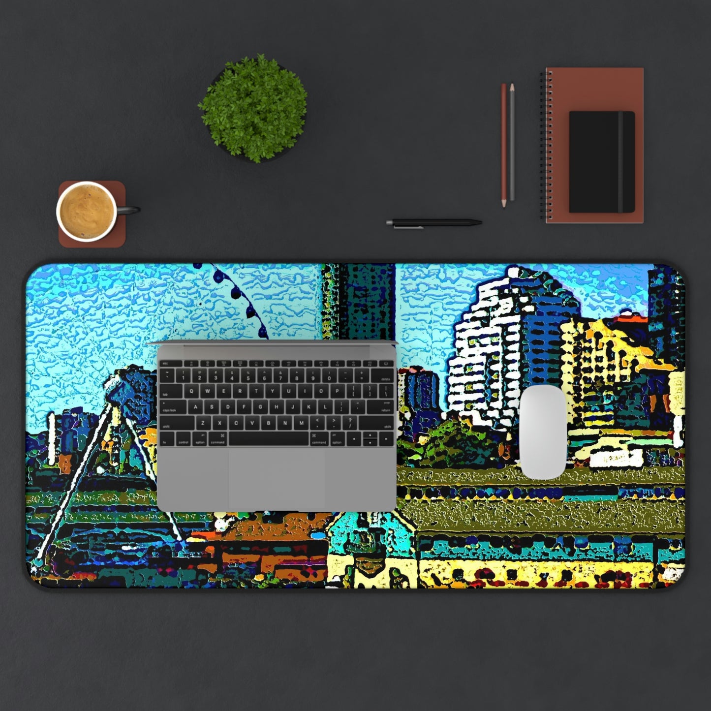 Desk Mat ... That Classic Wheel ... 'Seattle's Wheel' ... & Old Classic Waterside Vendors ...  'Family Archives' ... Original Works ...