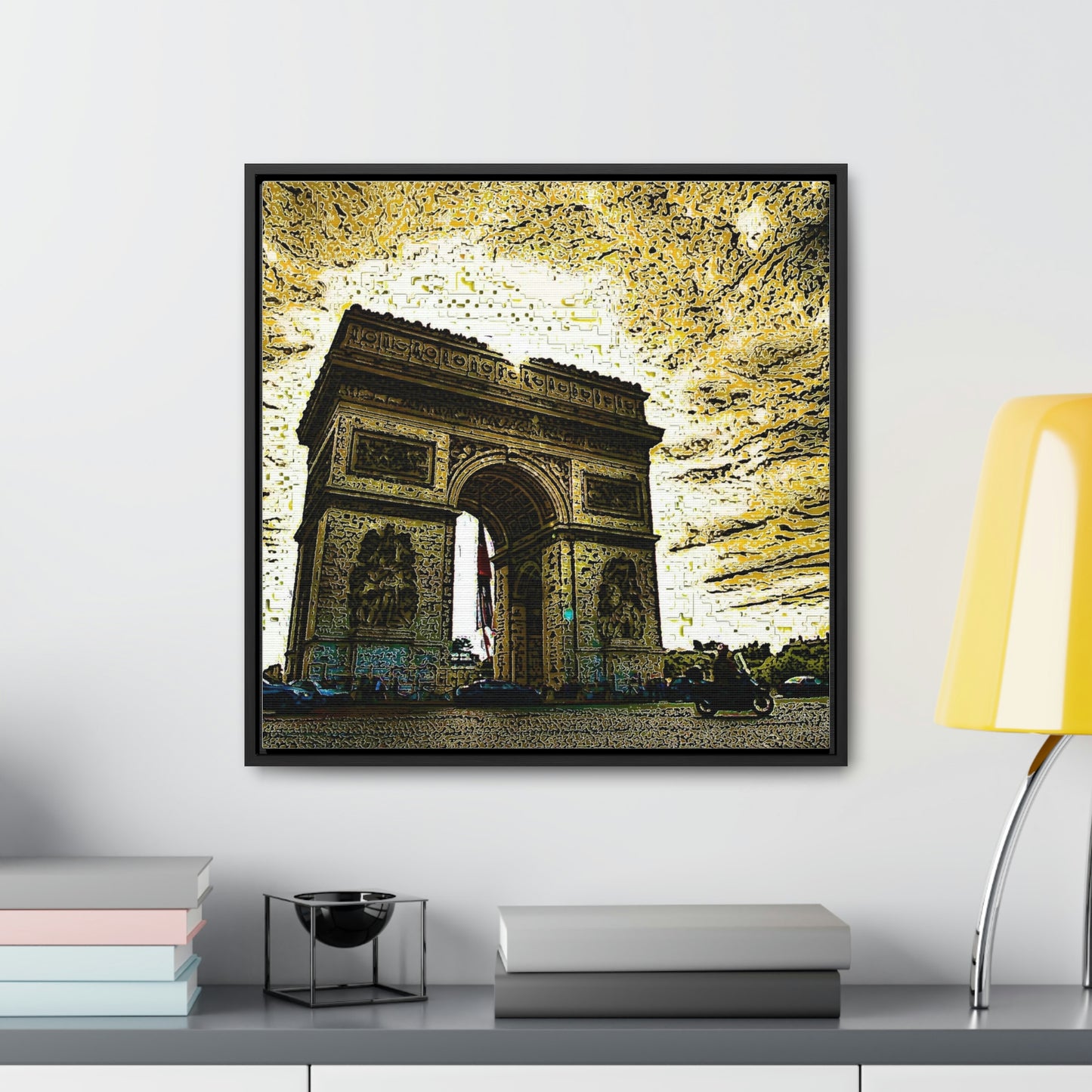 Gallery Canvas Wraps, Square Frame ...  L'Arc de Triomphe ... 'Barbara Joan Bonnell-Holt Photo' ... Circa 1972 ... Oringinal Works ...