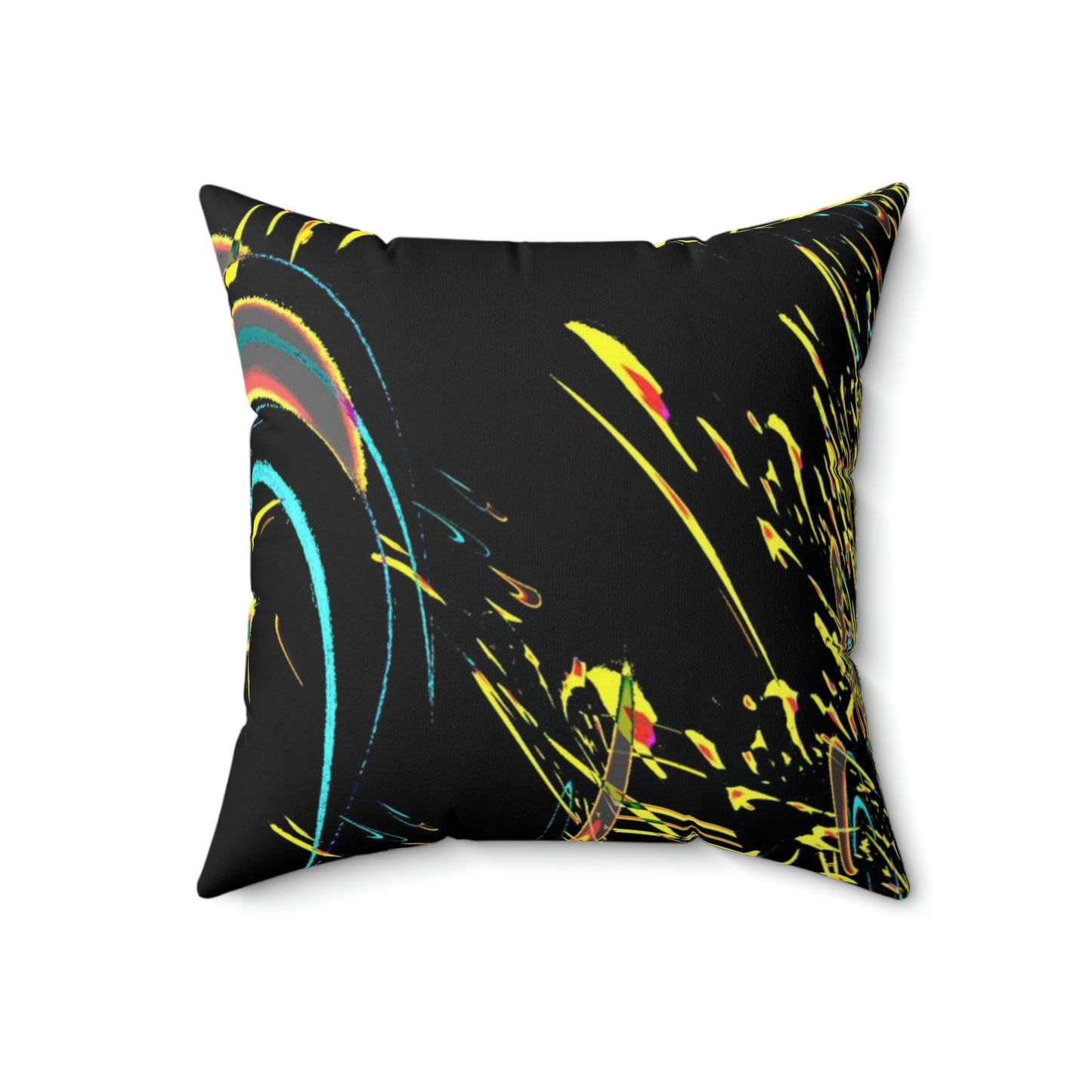 Spun Polyester Square Pillow ... "Waning Moon" ... Central Idaho ... October 2022 ... Rendering Time: 22 Hours ... Original Works ...