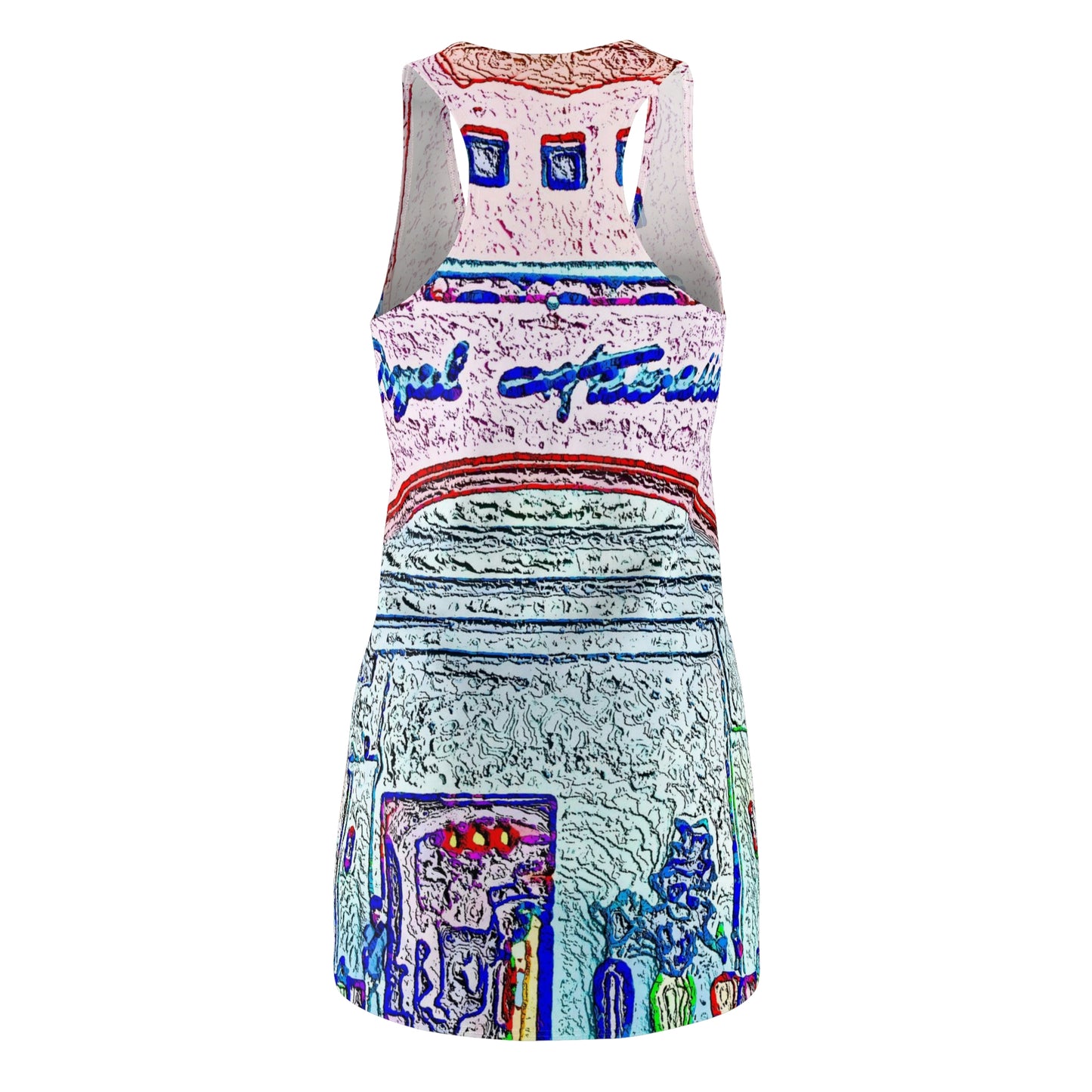 Women's Cut & Sew Racerback Dress ... "La Grande Entree" At: 'The Pink Palace' ... The Royal Hawai'ian ... Honolulu, HI ... '27Oct2014' ... Original Works ...