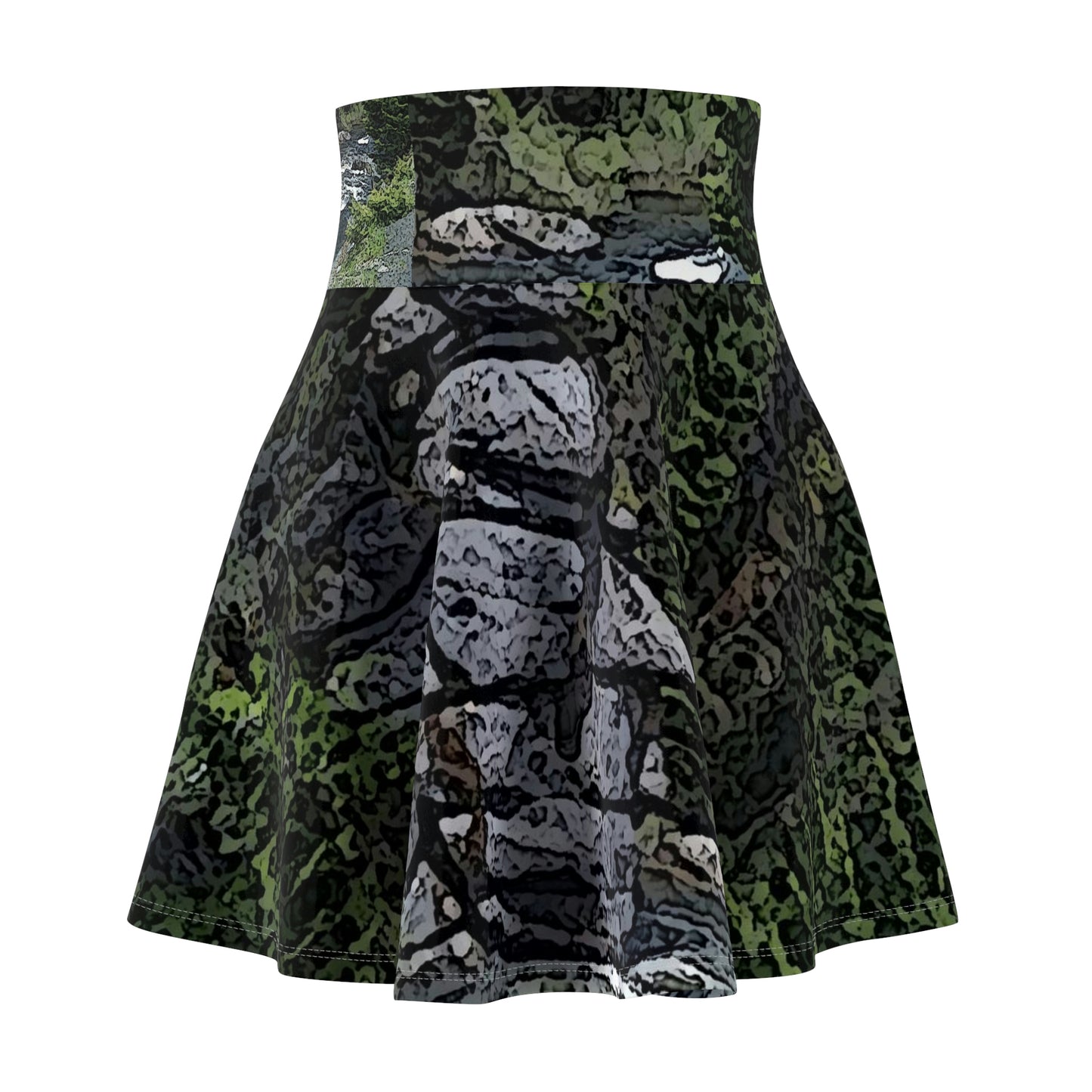 Women's Skater Skirt ..."I Am Innocent" ... Tricky-Dick Immortalized ... Nixon Rock: Along The River ... Central Idaho, Summer 2020 ... Original Works ...