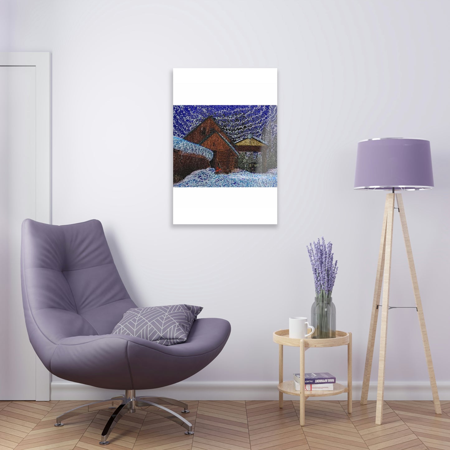 Acrylic Prints ... Van Gogh-Ian 'Inspired' Mountain Winter Paradise ... November 2022 ... Rhett Creek, Idaho ... Original Works ...