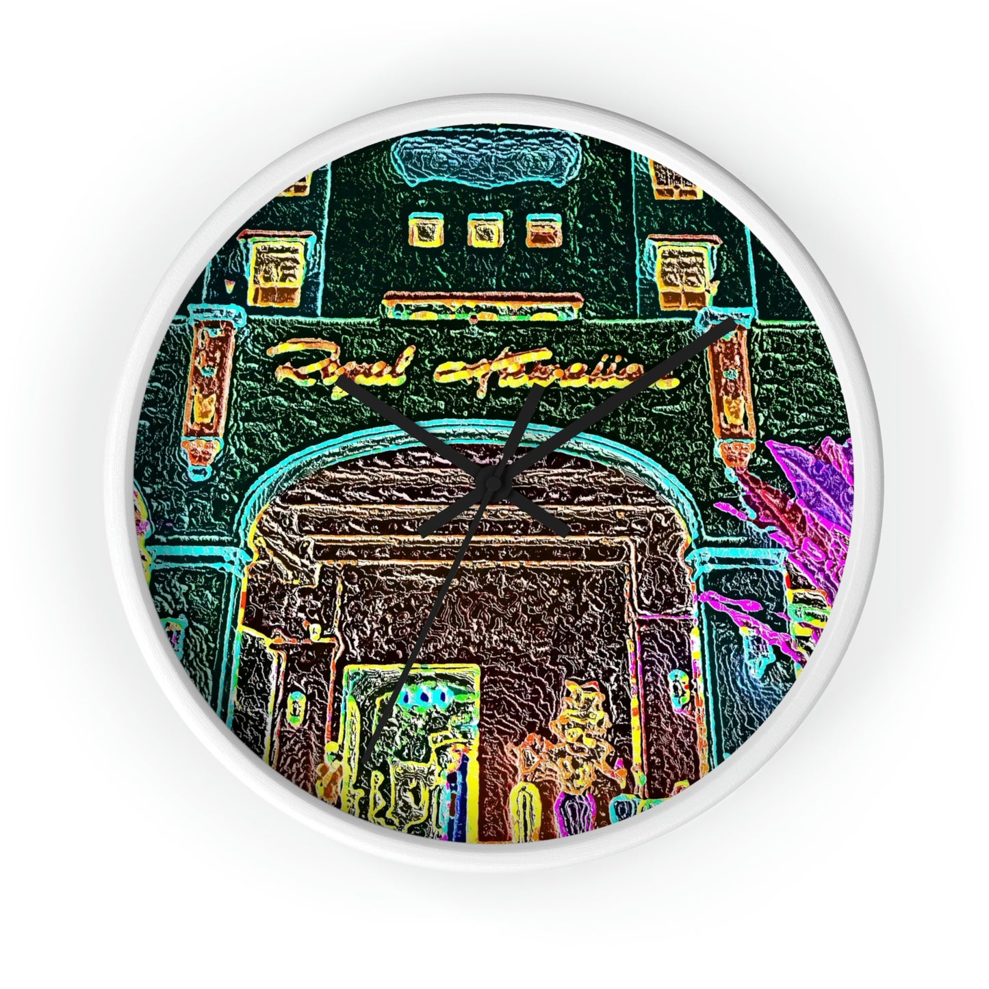 Wall Clock ... "La Grande Entree" At: 'The Pink Palace' ... The Royal Hawai'ian ... Honolulu, HI ... '27Oct2014' ... Original Works ...