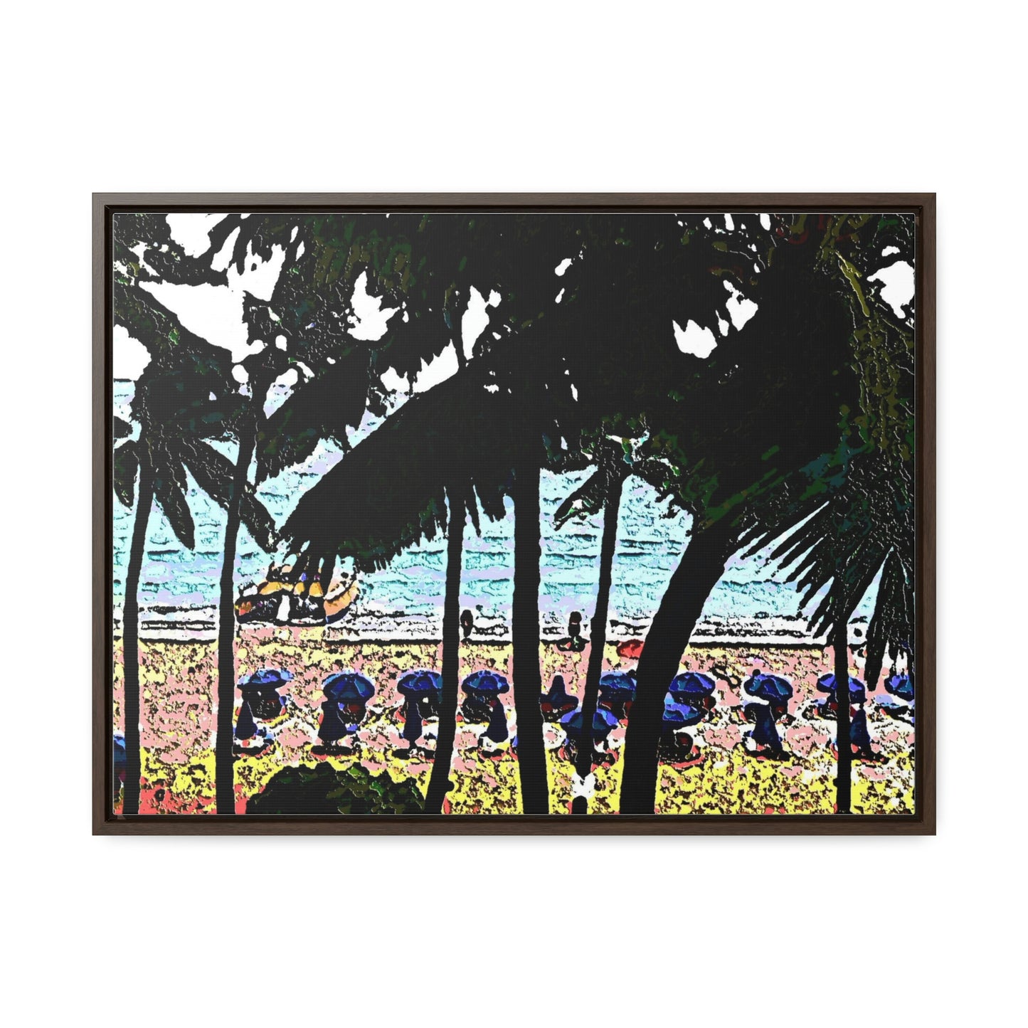 Gallery Canvas Wraps, Horizontal Frame ... "A Beautiful Beach Amongst The Palms" ... The Outrigger Waikiki, Honolulu, Oahu ... Original Works ...
