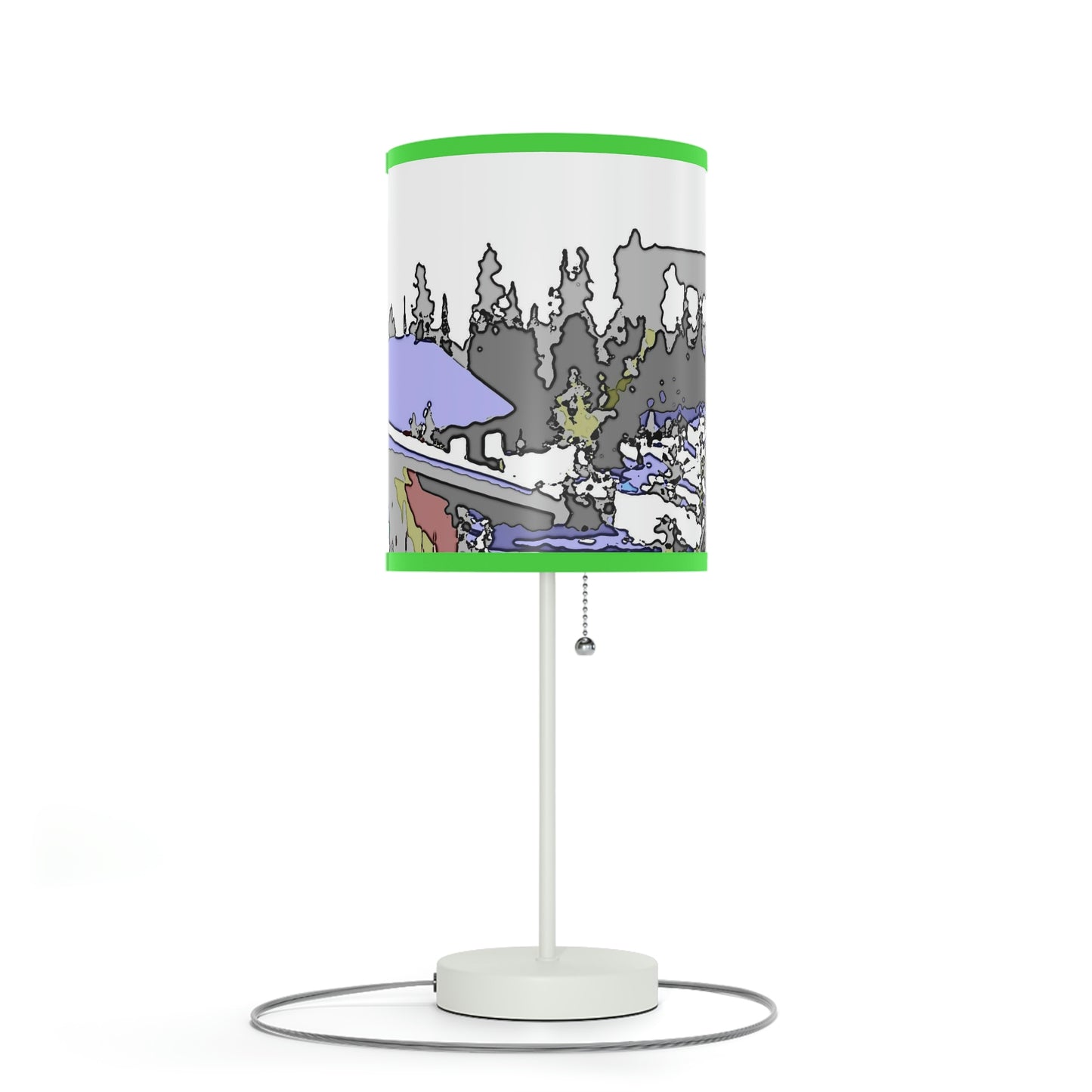 Lamp on a Stand, US|CA plug "A Very Remote Mountain Neighborhood" ... Only Cabins In This Environment ... Cenrtal Idaho ...