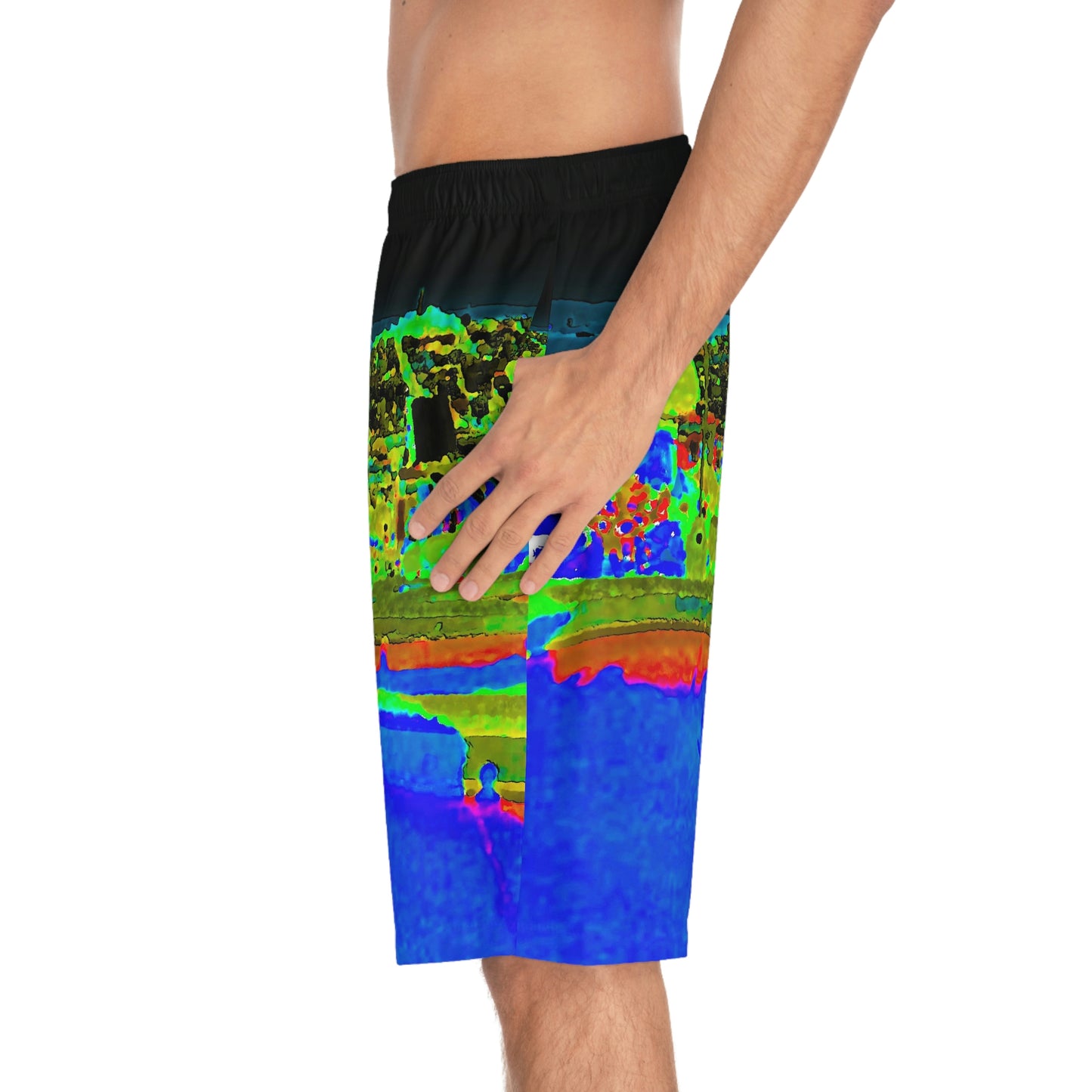 Men's Board Shorts (AOP) ... "Lombard Street San Francisco, CA, USA" ... Family Archives 1970's ... Original Works ...