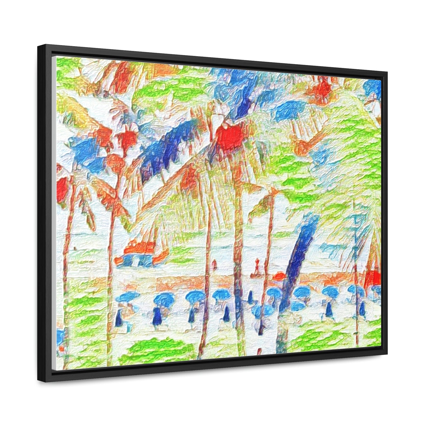 Gallery Canvas Wraps, Horizontal Frame ... "The Royal Hawai'ian: Waikiki Beach_Beach" ... Honolulu, HI ... Ocotber 2014 (Halloween) ... Original Works ...
