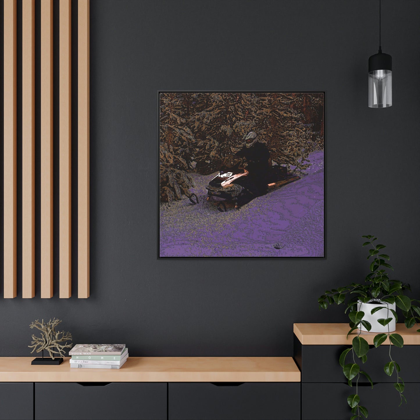 Gallery Canvas Wraps, Square Frame ... Yep ... "Another Day ... Riding Through The Wilderness ... " ... February 2023 ... Original Works ...
