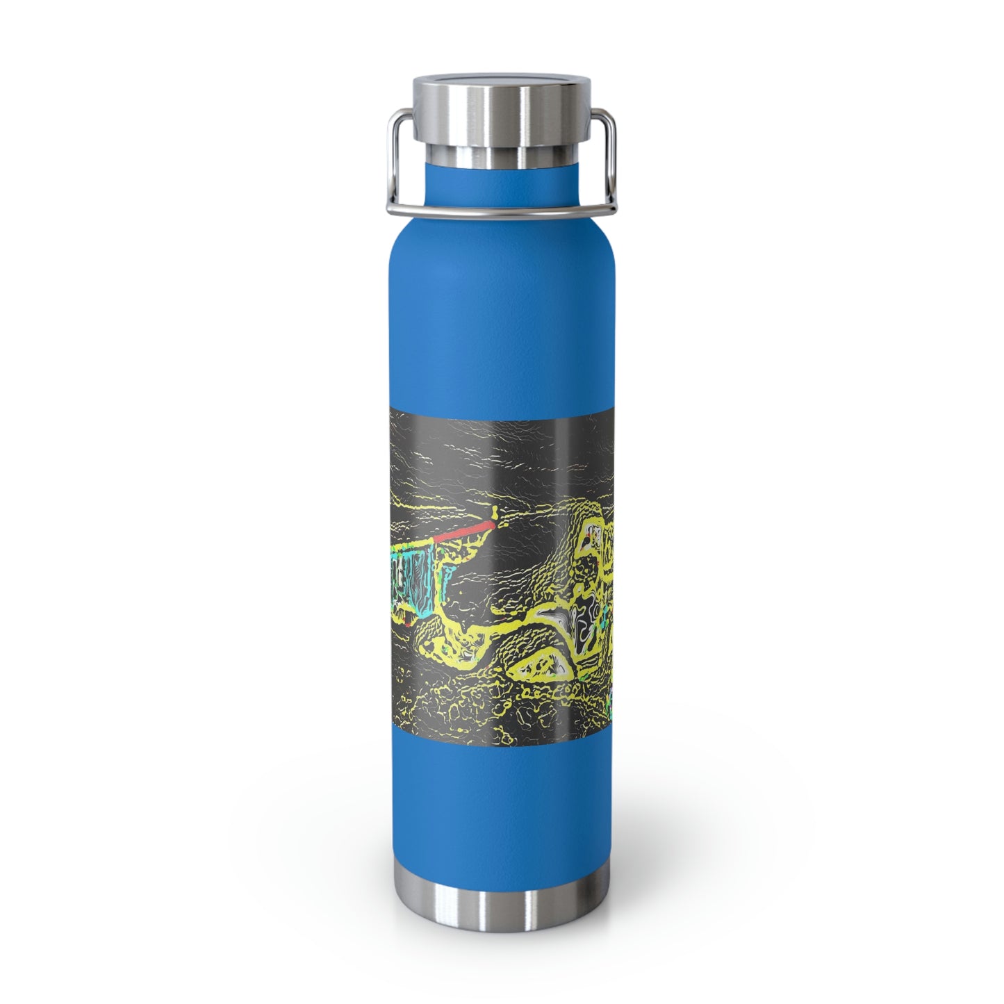 Copper Vacuum Insulated Bottle, 22oz ... "Snow Vehicle In Snow Storm At-Rest" ... Circa 12Mar23 ... Central Idaho ... 18-Hours Rendering Time: Original Works ...