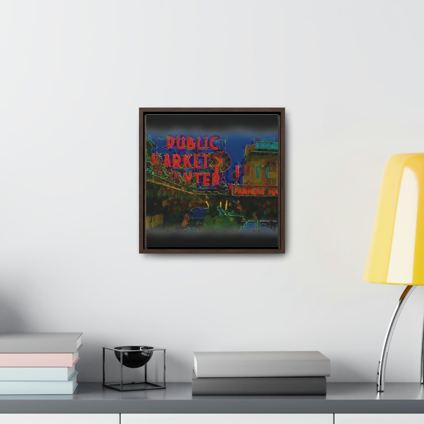 Gallery Canvas Wraps, Square Frame ... PPM: Pike Place Market ... Original Work ... Winter 2022 ...