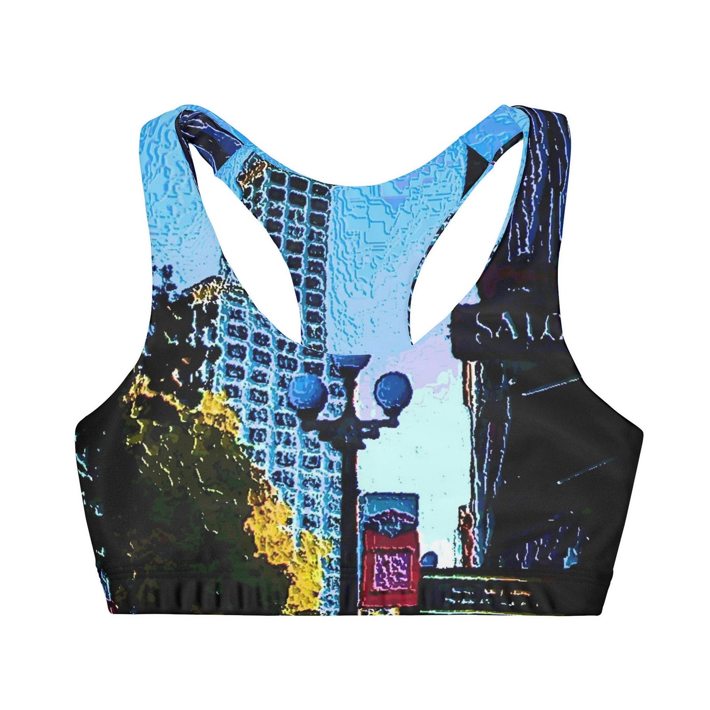 Girls' Double Lined Seamless Sports Bra ...  Pioneer Square & Smith Tower ... 'That World Famous View' ... Colleague Supplied Photo ... Original Works ...