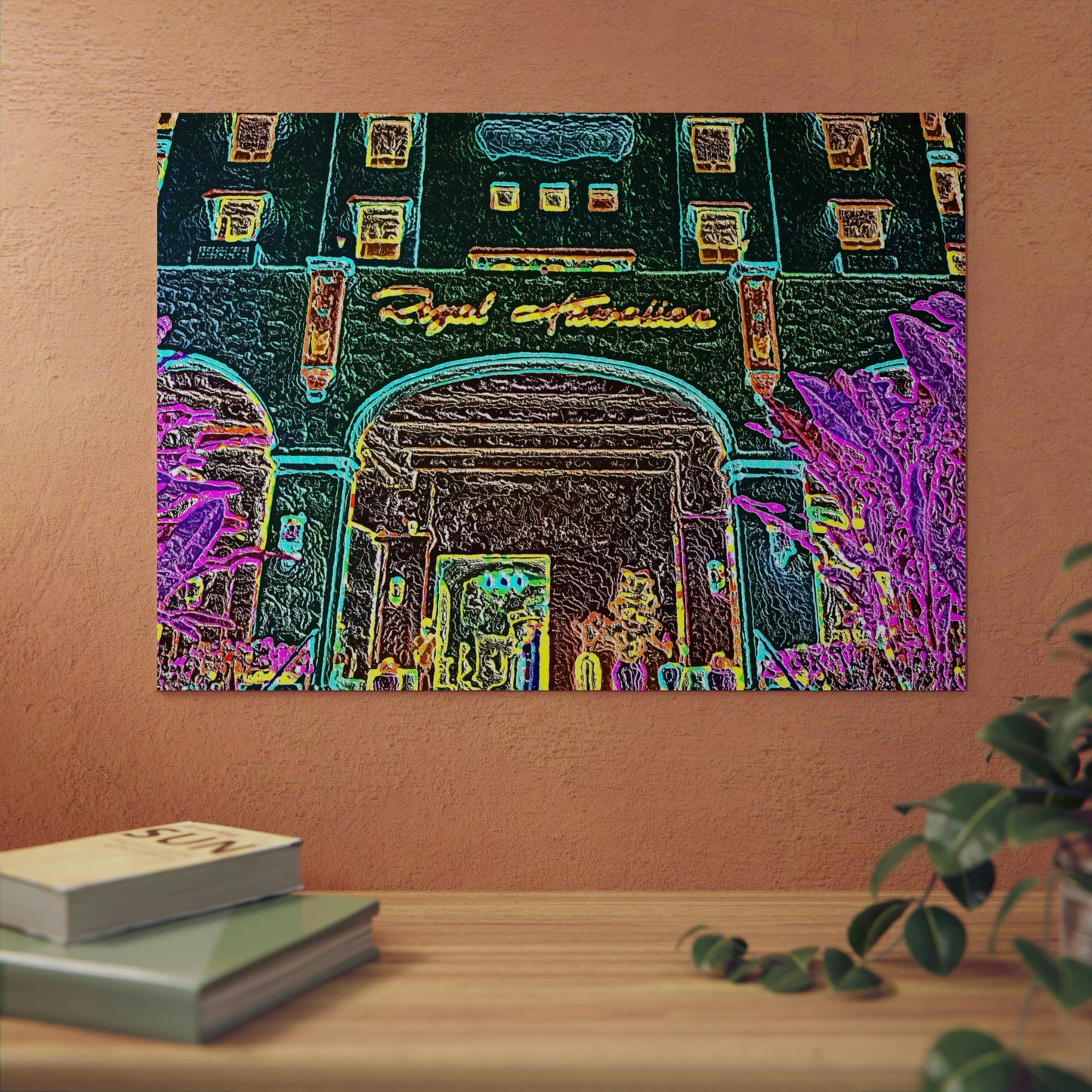 Aluminum Composite Panels ... "Entrez-Vous S'Il Vous Plait" ... The Grand Entrance: The Royal Hawai'ian (The Pink Palace) ... Waikiki, Honolulu, Oahu, HI ... October 2014 ... Original Works ...