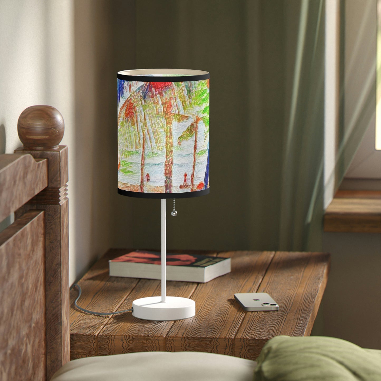 Lamp on a Stand, US|CA plug ... "The Royal Hawai'ian: Waikiki Beach_Beach" ... Honolulu, HI ... Ocotber 2014 (Halloween) ... Original Works ...