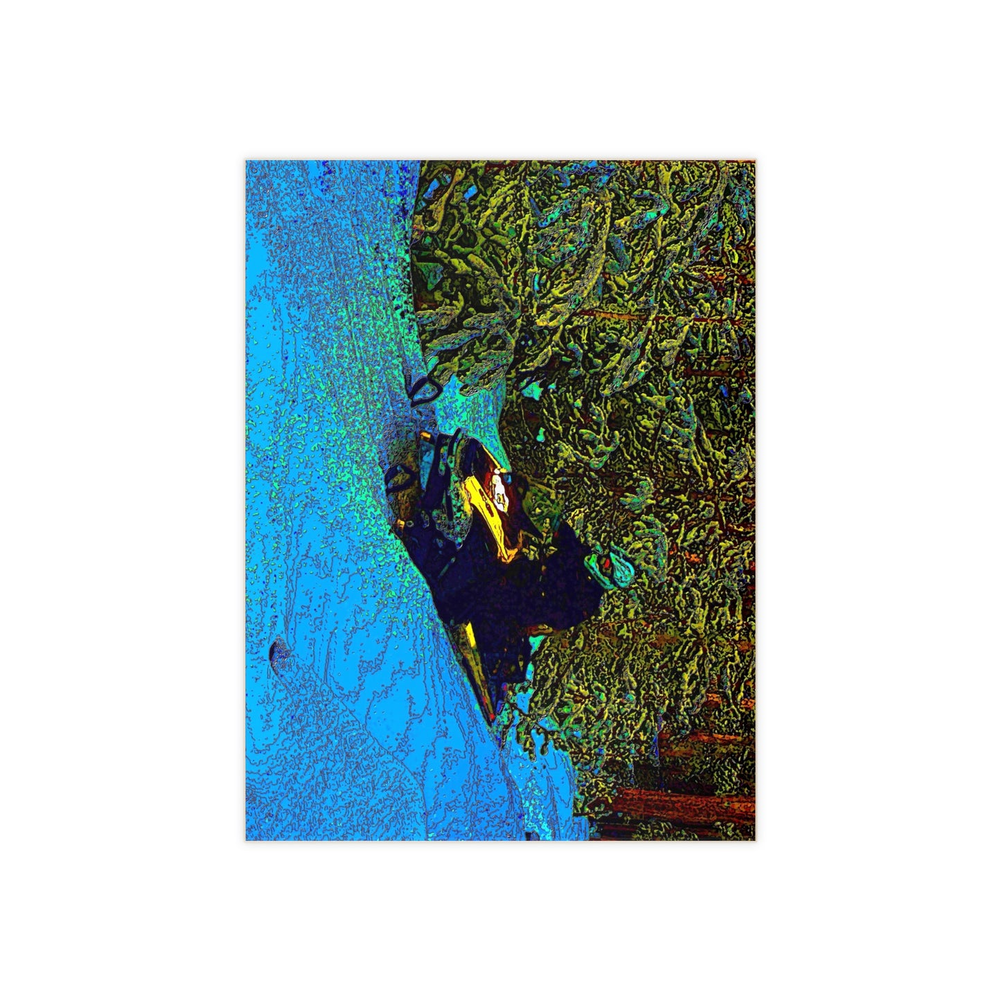 Ceramic Photo Tile ... Yep ... "Another Day ... Riding Through The Wilderness ... " ... February 2023 ... Original Works ...