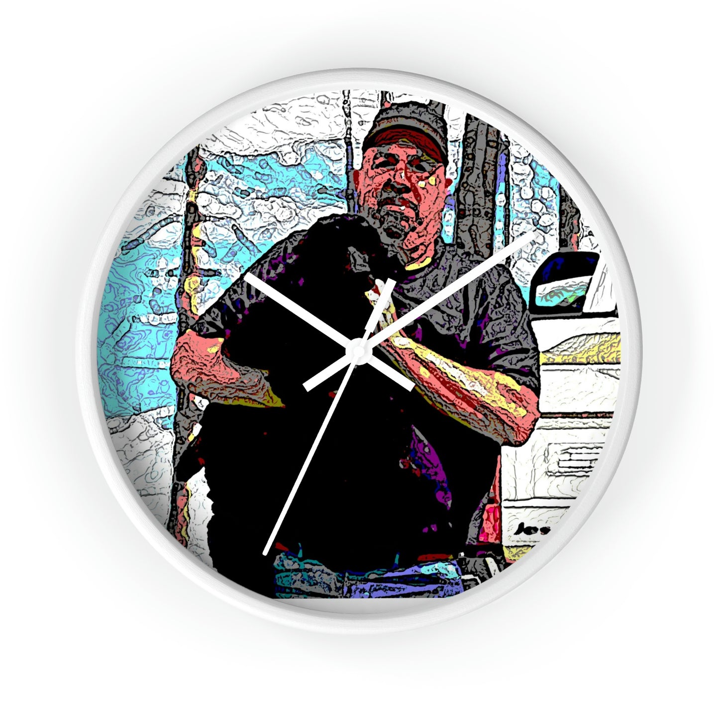 Wall clock ...  When She Was Young ... "Todd & Jett" ... California Point Locale: June 2022, Central Idaho ... Original Works